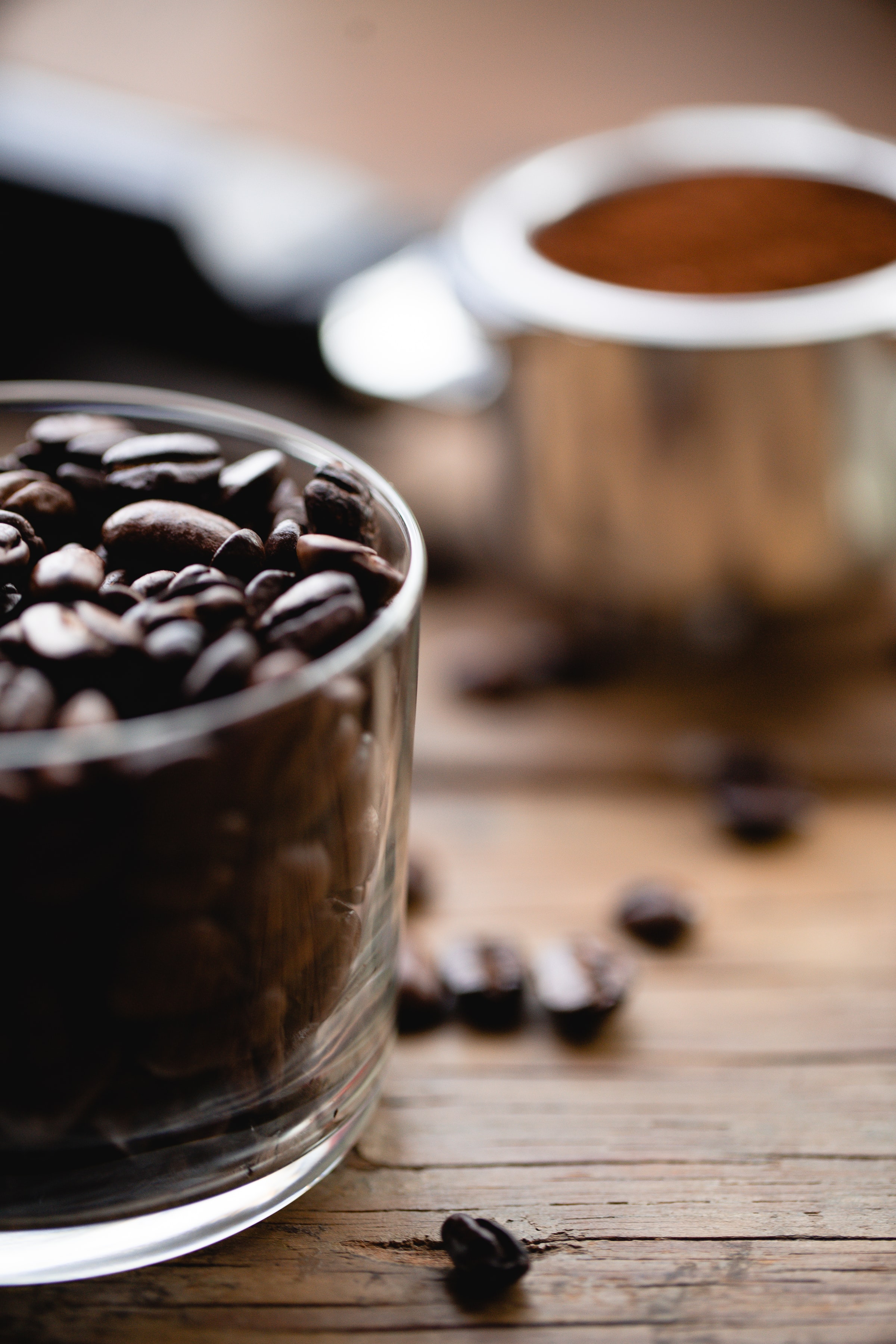 surface, coffee, coffee beans, food Glass HQ Background Images