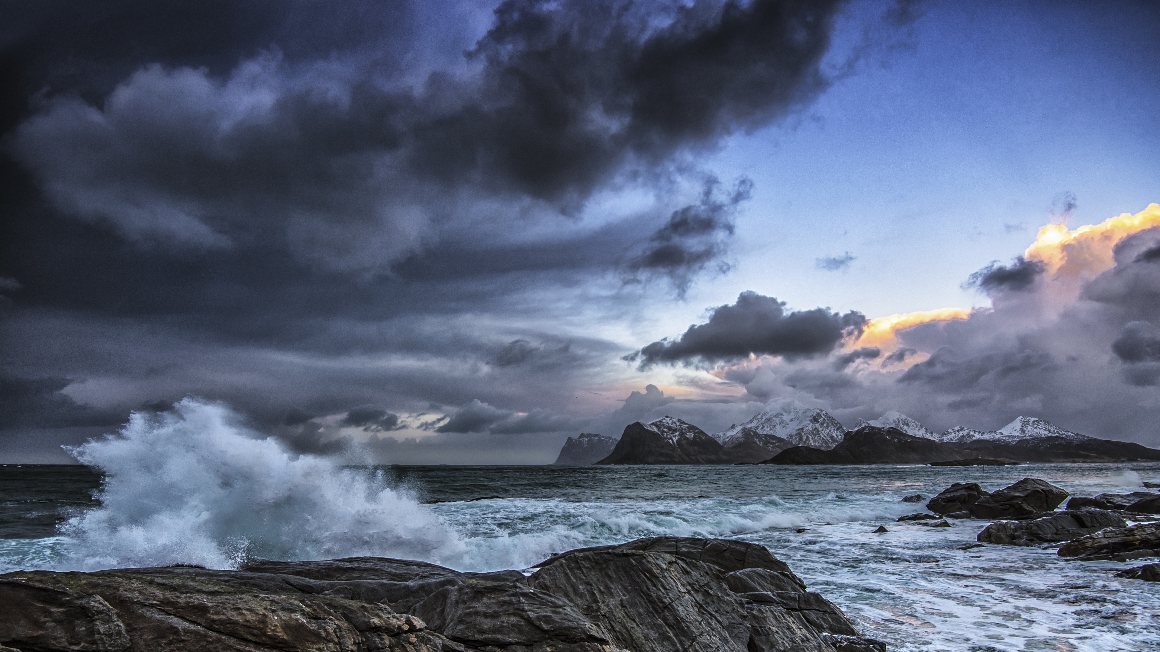 HD desktop wallpaper: Earth, Norway, Coastline, Lofoten Islands, Seashore download  free picture #681373