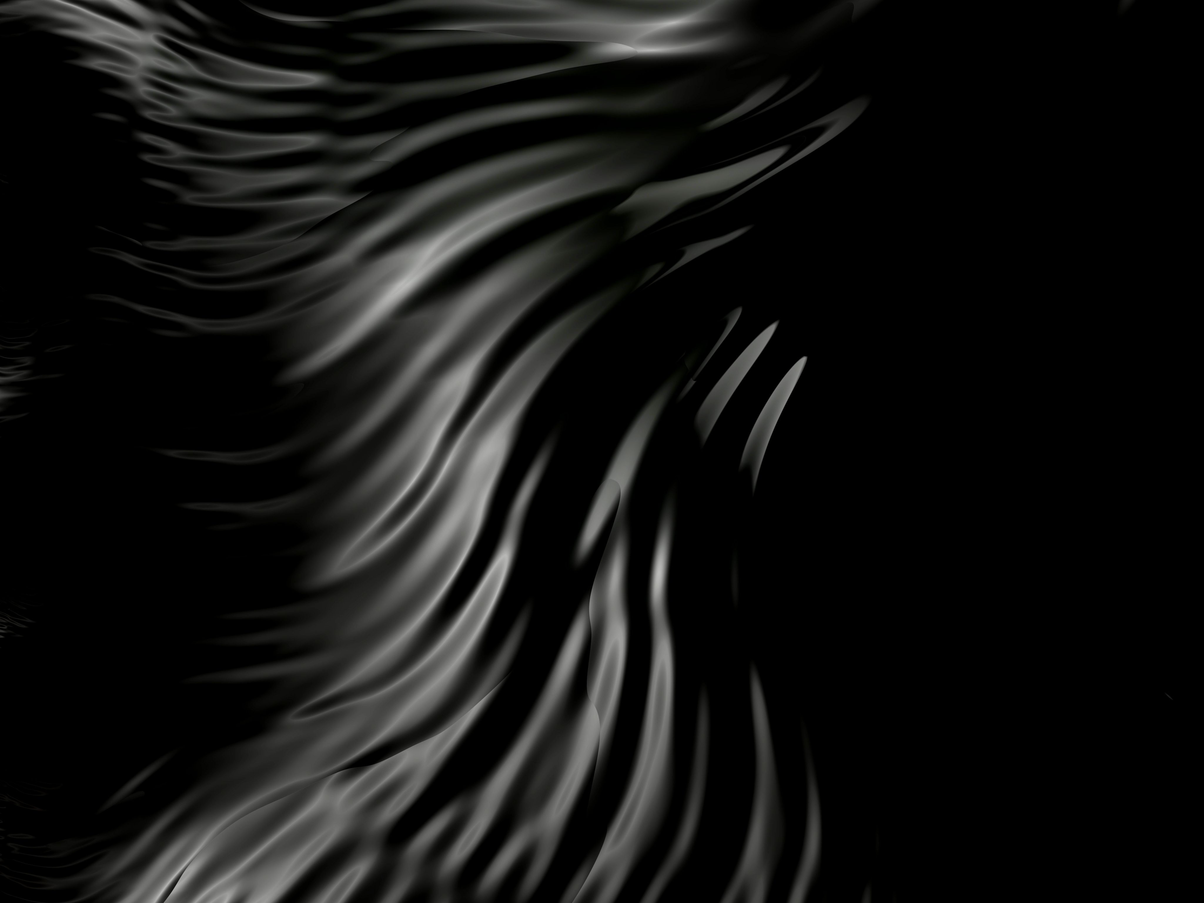 93563 Hintergrundbild herunterladen 3d, schwarz, dunkel, textur, das schwarze, wellig - Bildschirmschoner und Bilder kostenlos