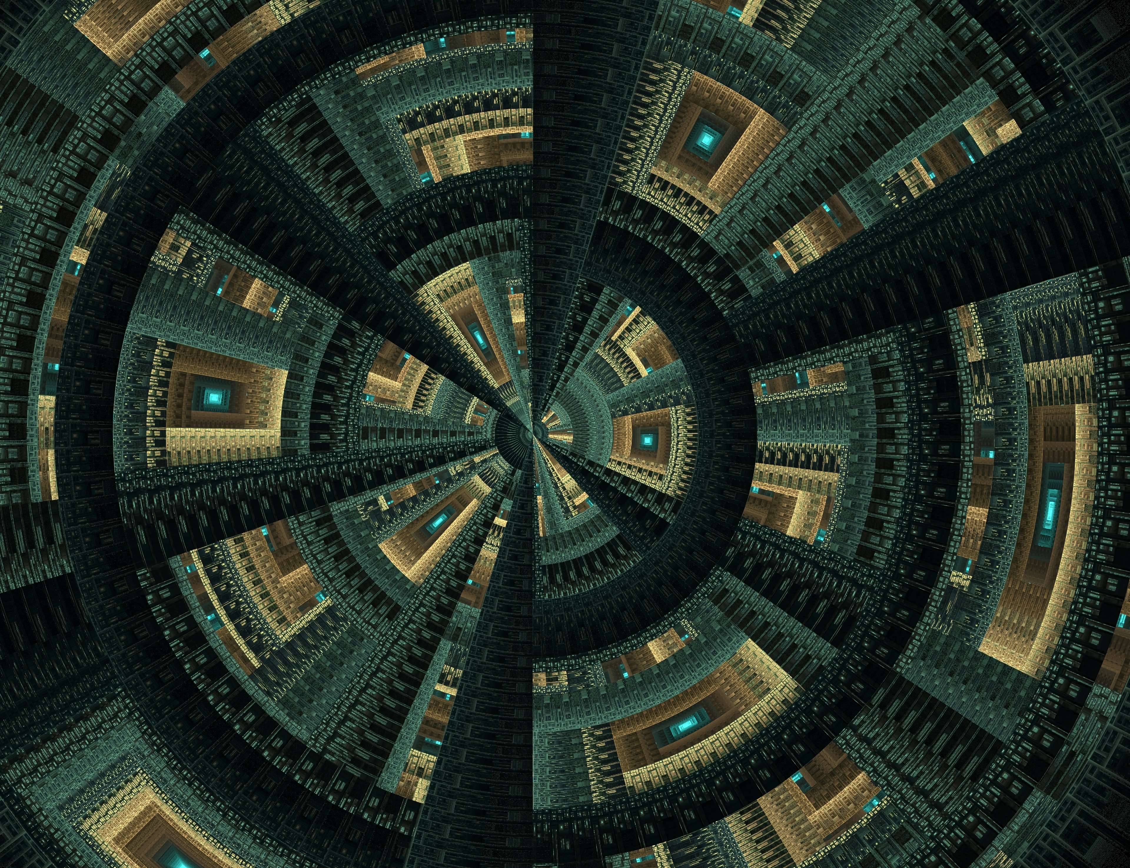abstract, pattern, fractal, confused, intricate, perspective, prospect QHD