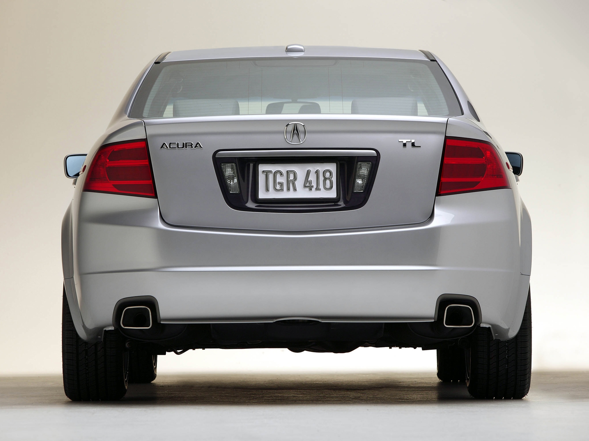 auto, acura, cars, back view, rear view, style, akura, tl, 2004, metallic white, white metallic