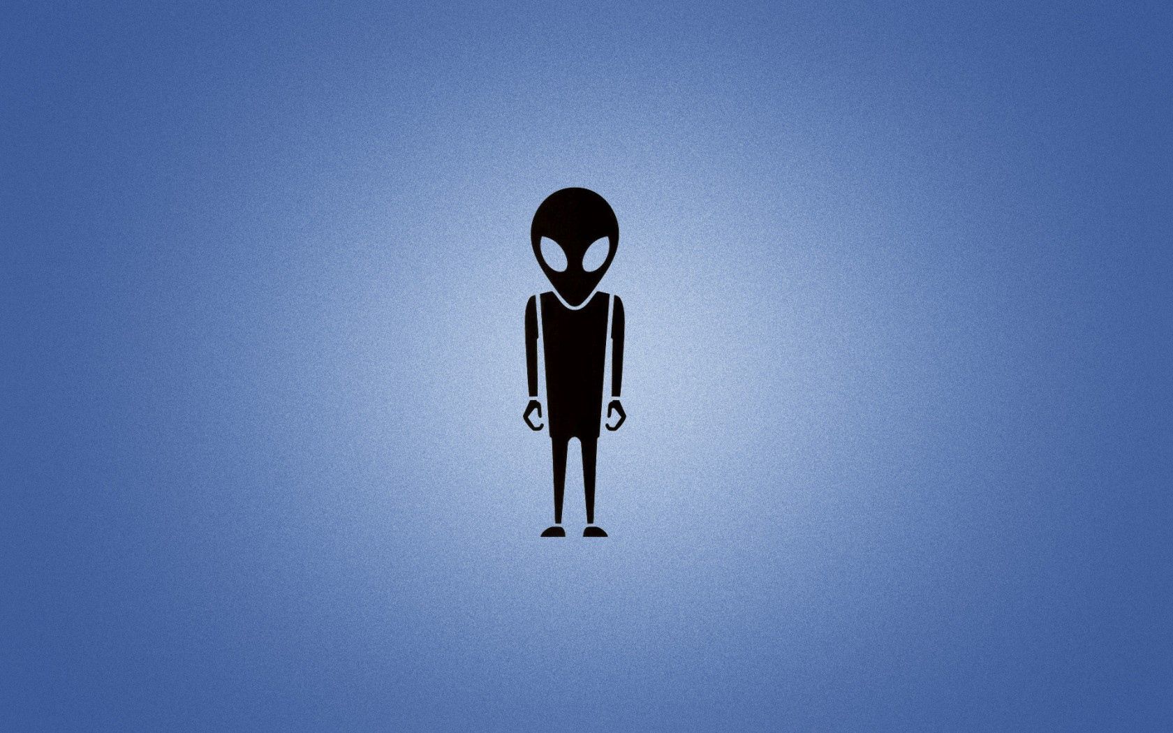 86952 download wallpaper vector, stranger, alien, black, minimalism, glow, blue background screensavers and pictures for free