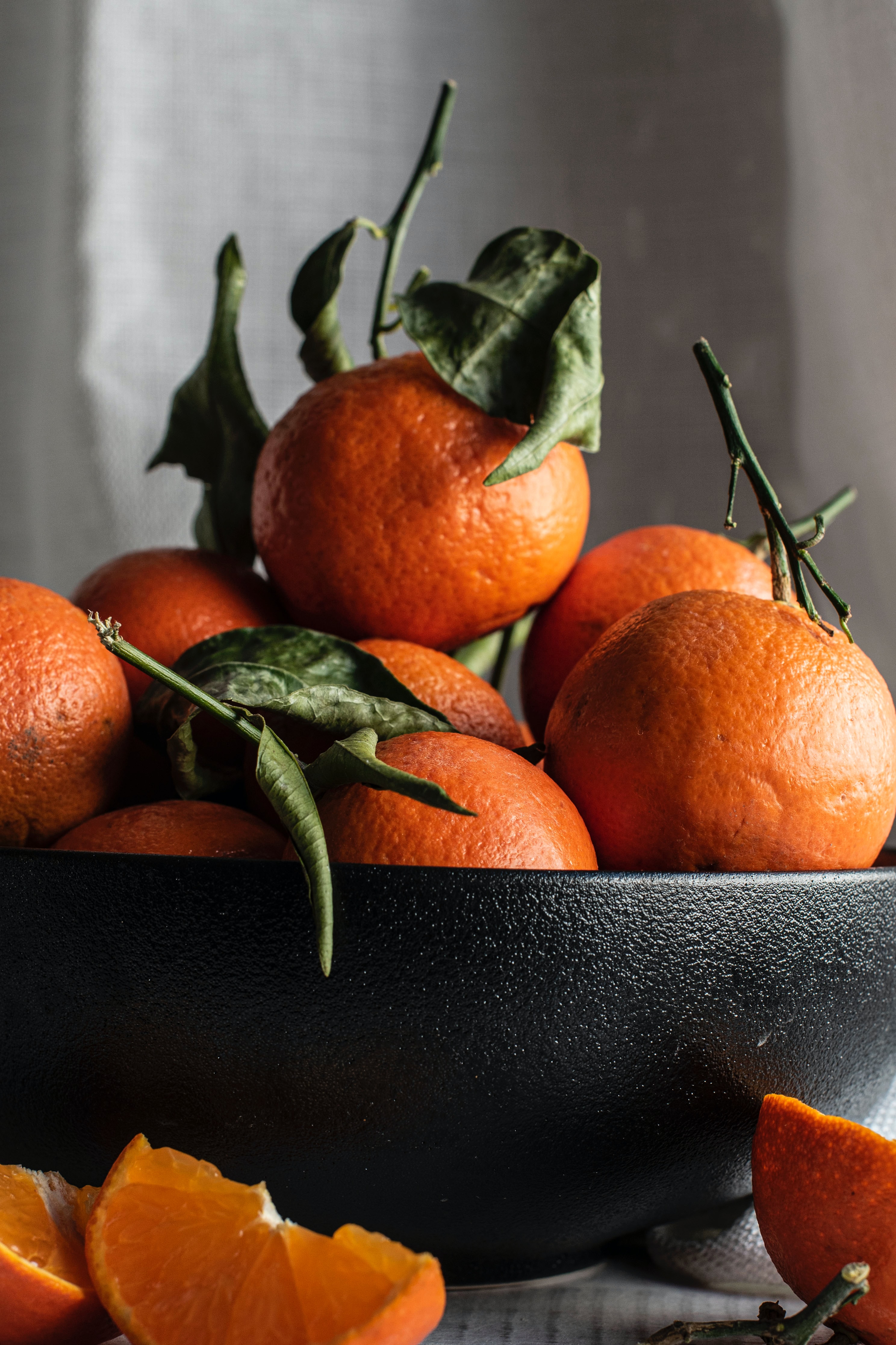 iPhone Wallpapers food, orange, bowl, fruits Tangerines