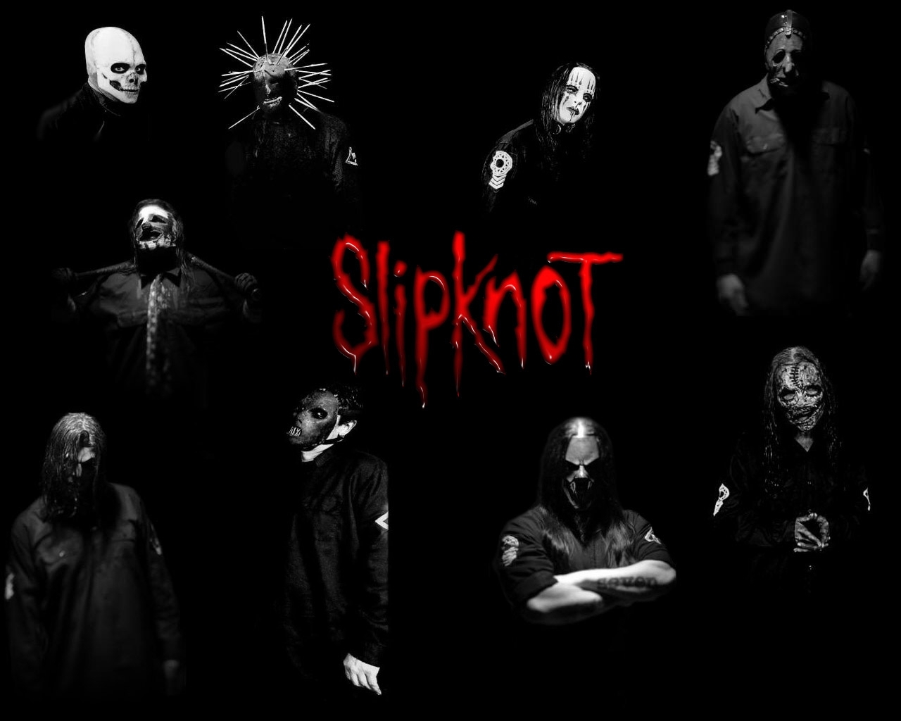slipknot, music, artists, black