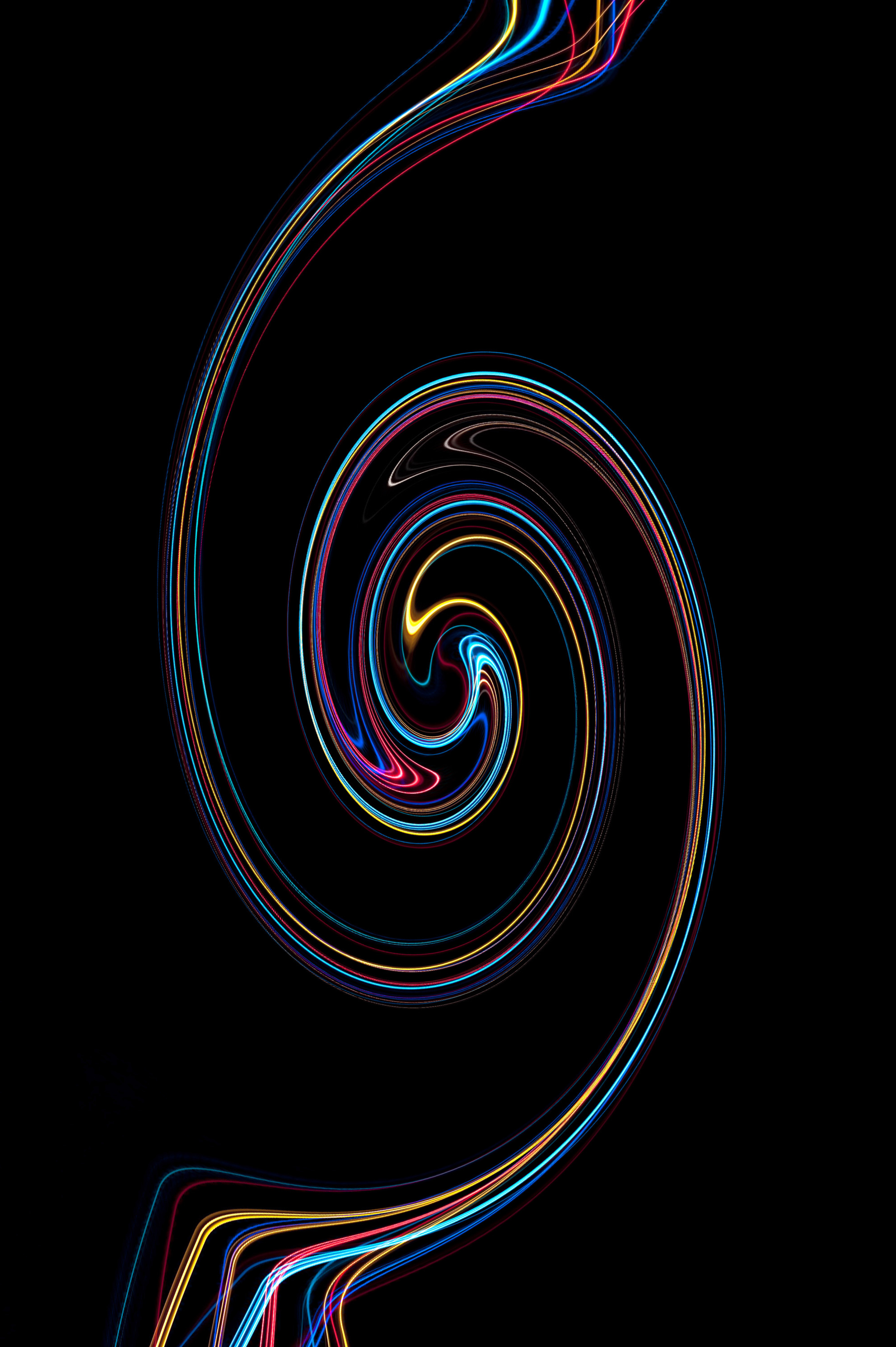 126649 Screensavers and Wallpapers Spiral for phone. Download lines, abstract, multicolored, motley, spiral, swirling, involute pictures for free