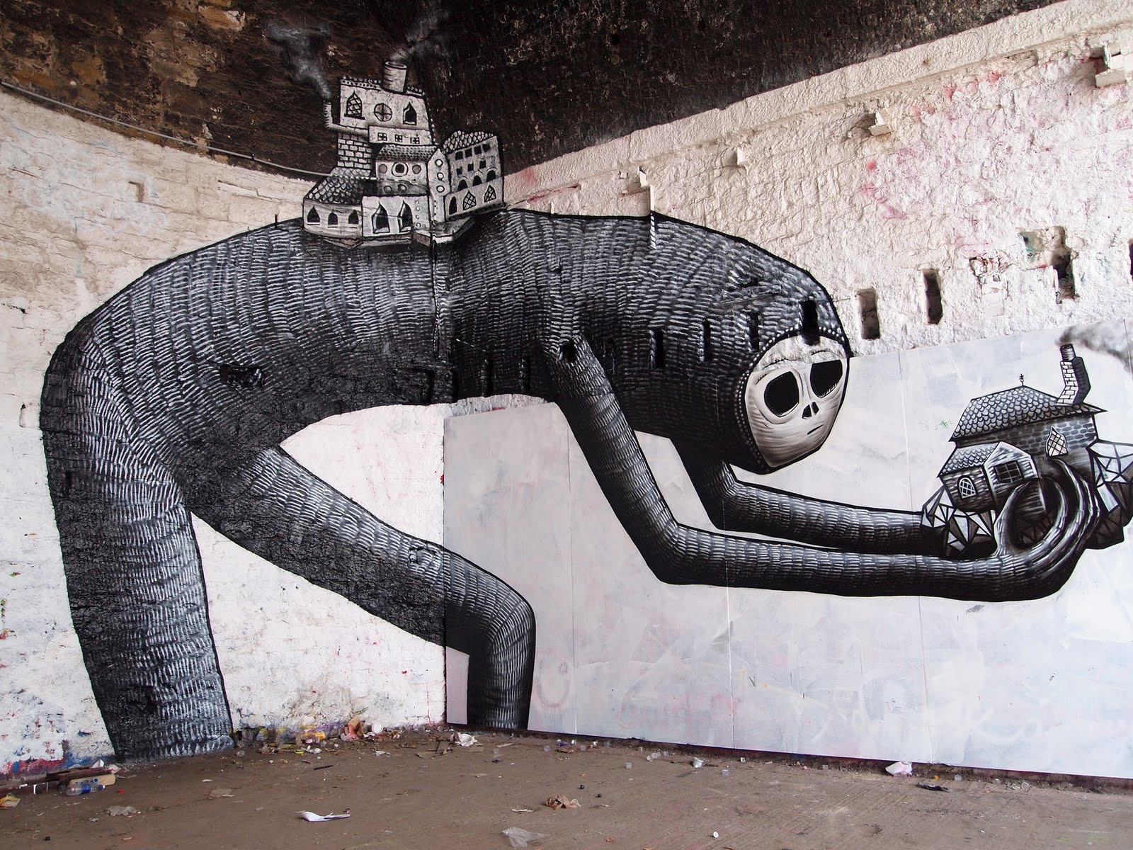 creepy, creature, urban, urban art, psychedelic, graffiti, trippy, artistic 5K