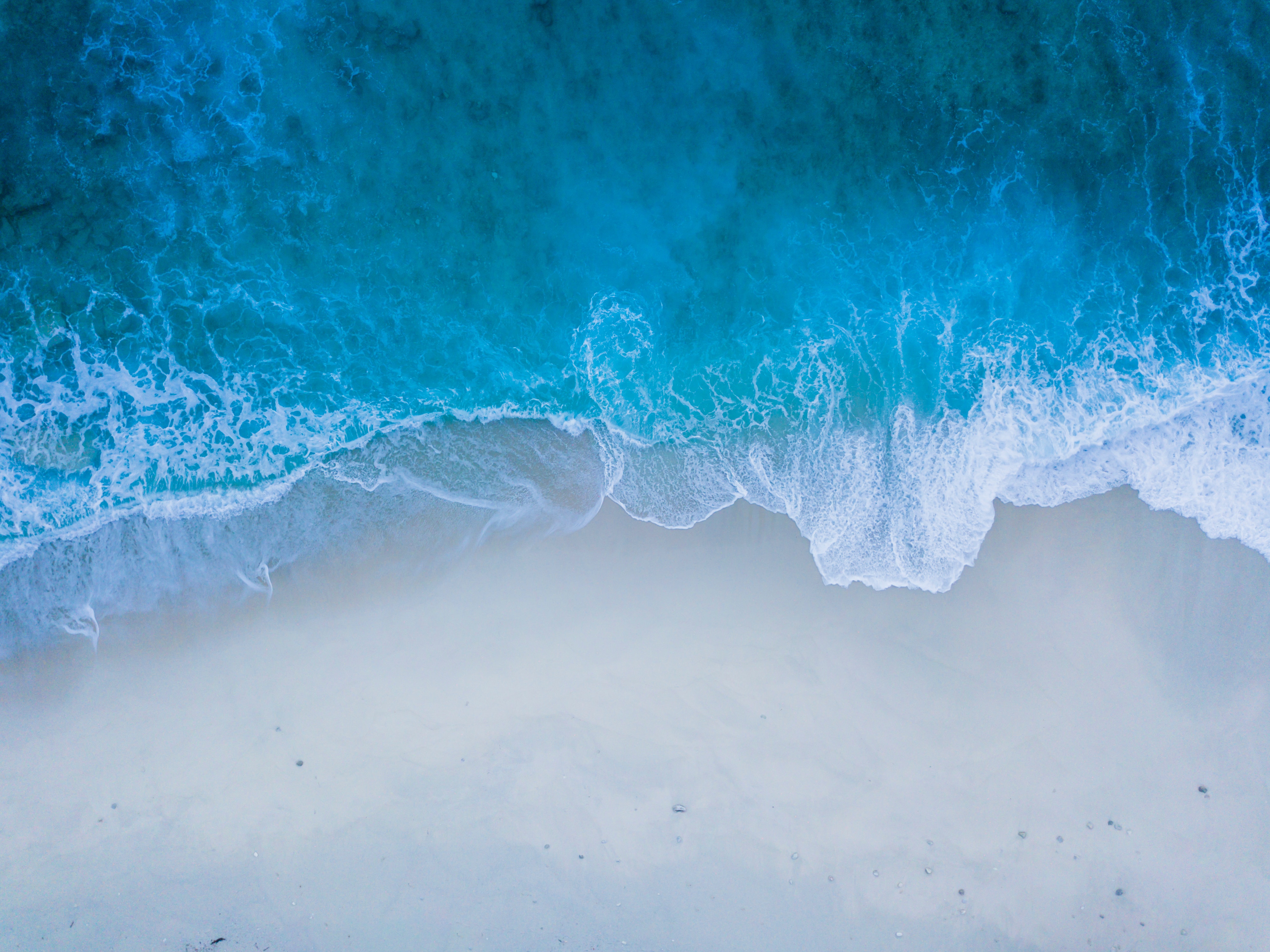 sand, nature, blue, ocean, foam, surf, wave Full HD