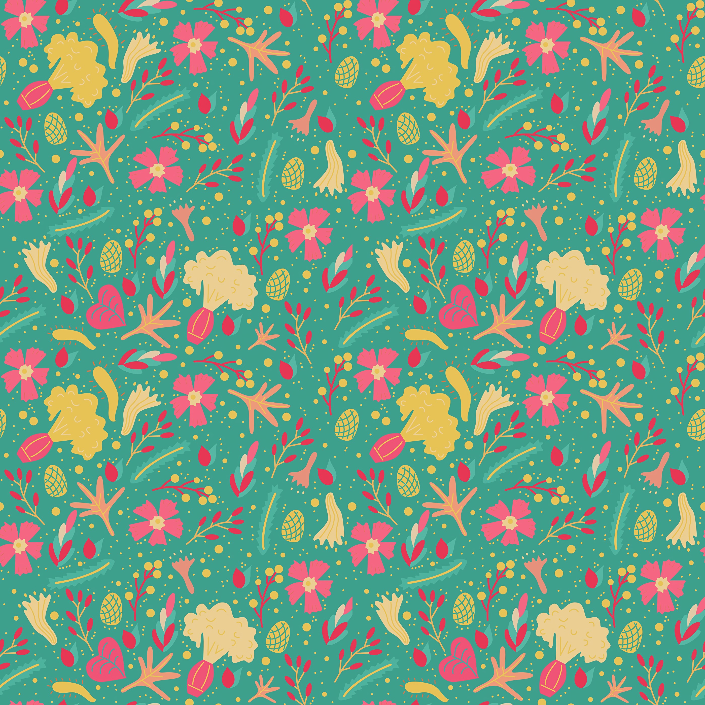 patterns, flowers, textures, multicolored, motley, pattern, texture for android