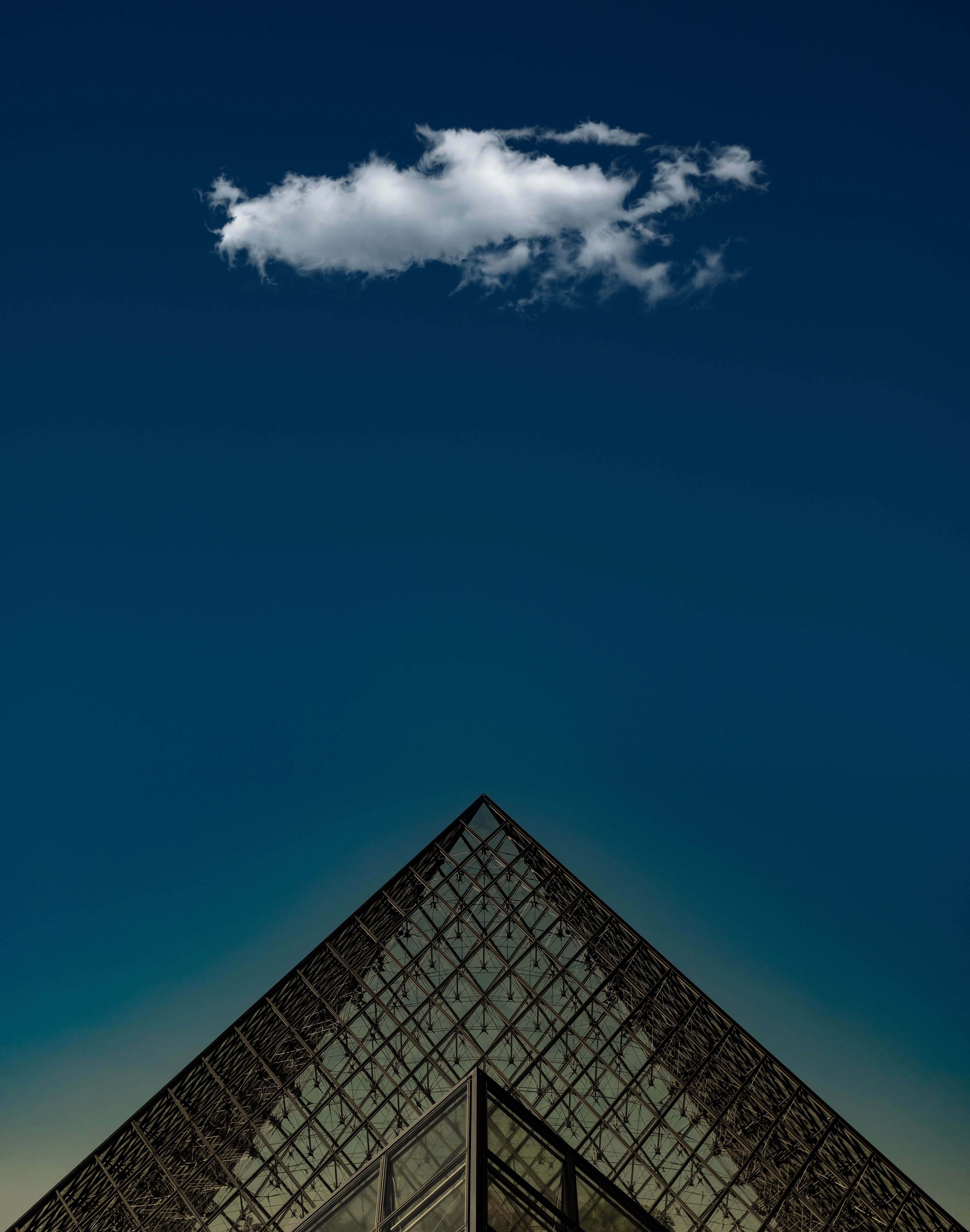 91306 Screensavers and Wallpapers Pyramid for phone. Download architecture, building, miscellanea, miscellaneous, glass, design, construction, pyramid pictures for free
