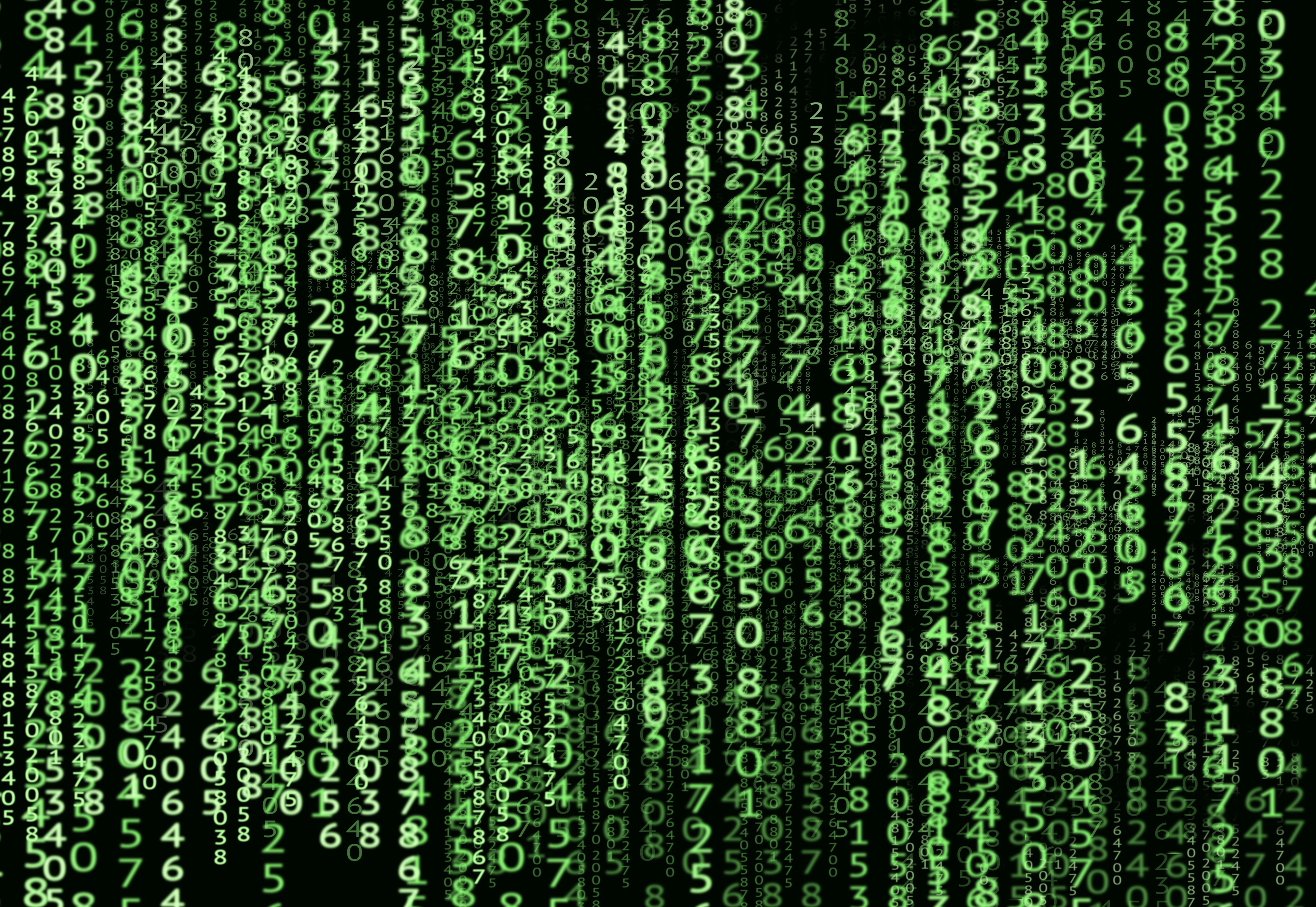 matrix, numbers, code, technologies, miscellanea, miscellaneous, technology, system 5K