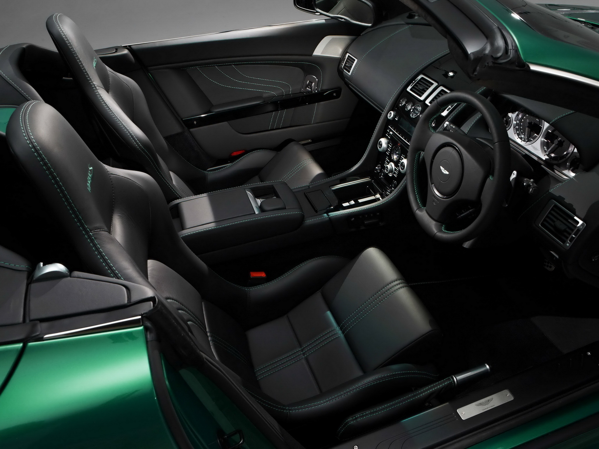 Steering Wheel cars, aston martin, rudder, interior 8k Backgrounds