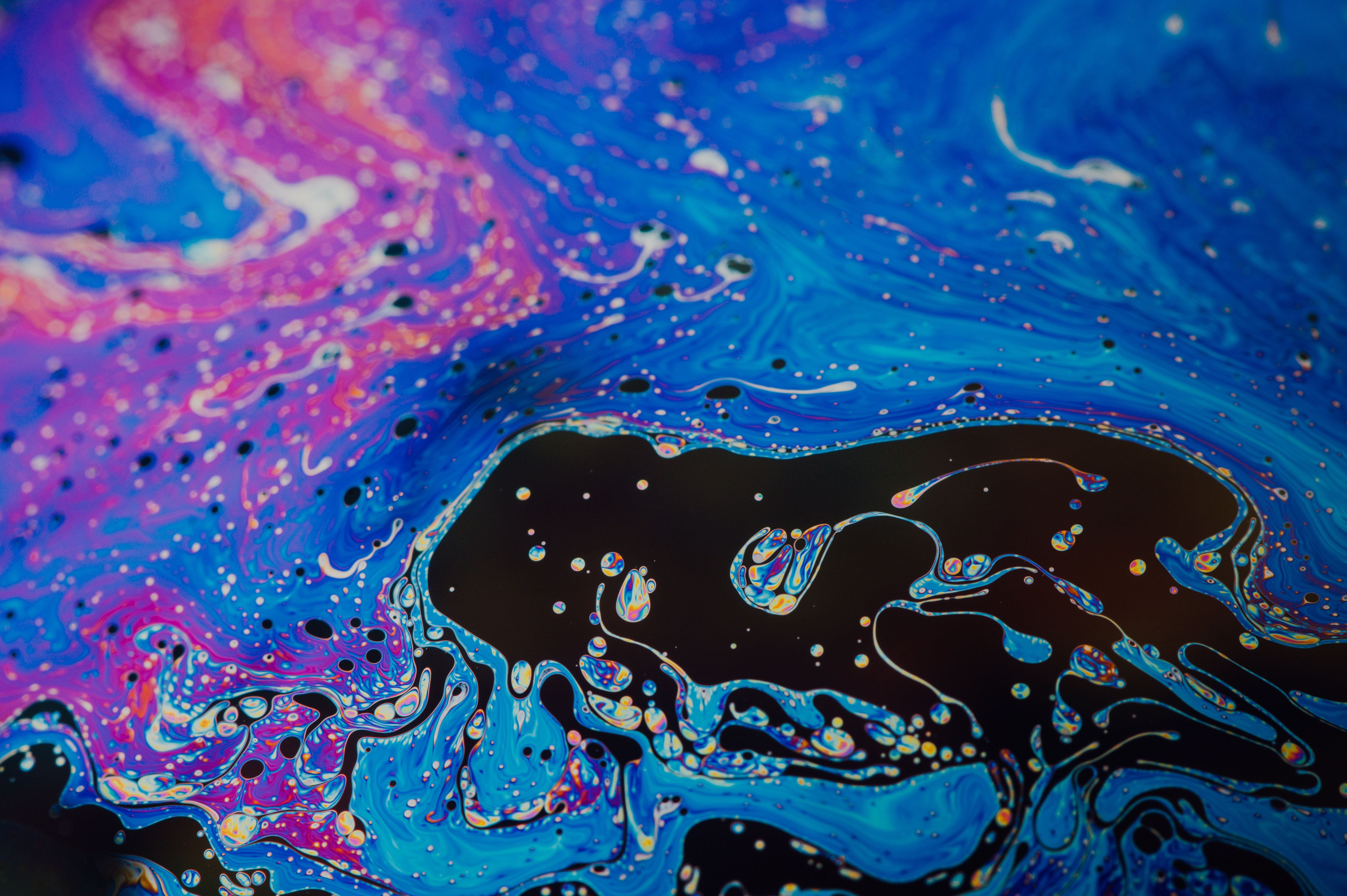 android stains, abstract, divorces, multicolored, motley, paint, liquid, spots, fluid art