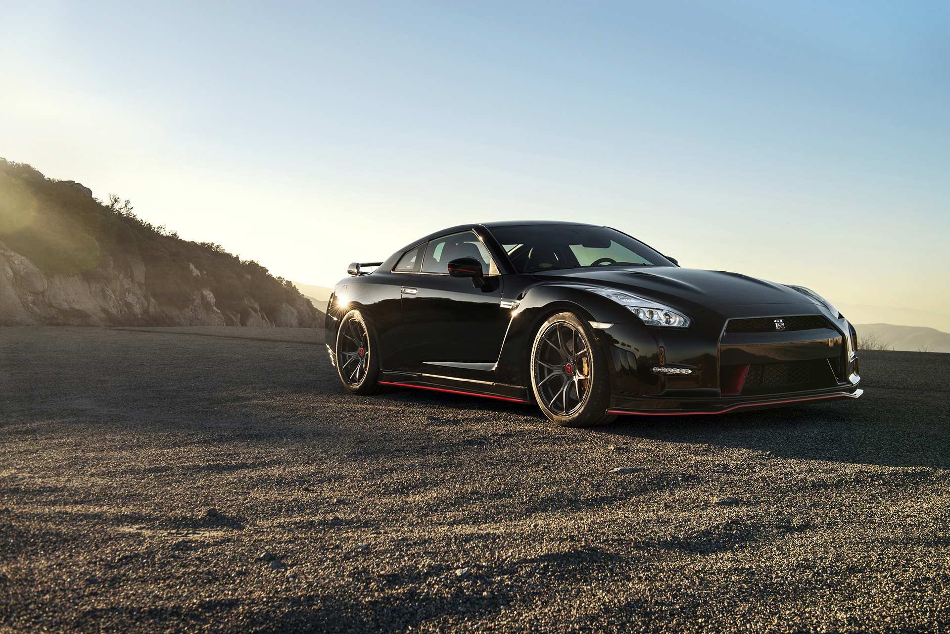 cars, side view, black, gt-r Horizontal Wallpapers