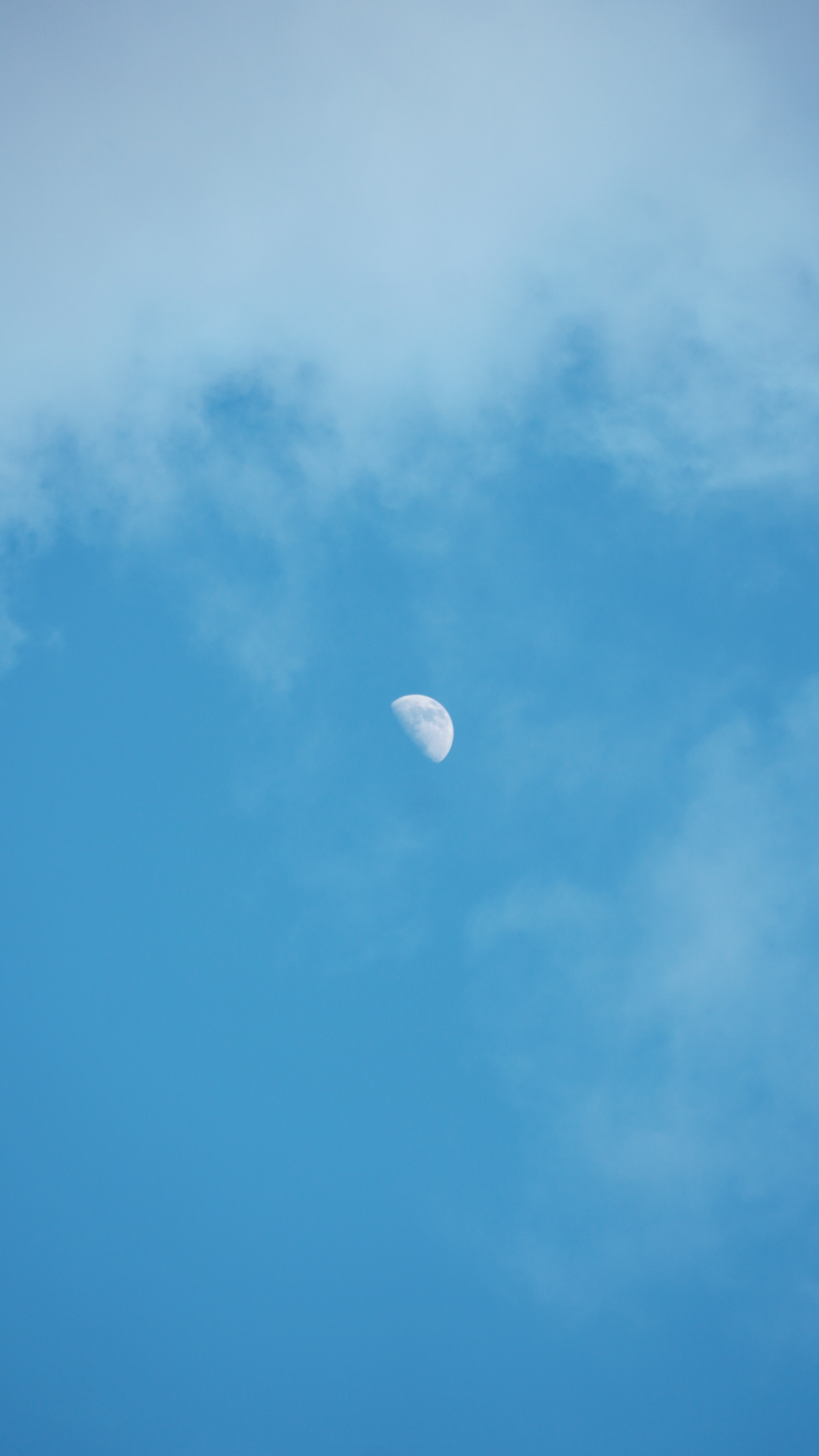 nature, sky, moon, month, evening