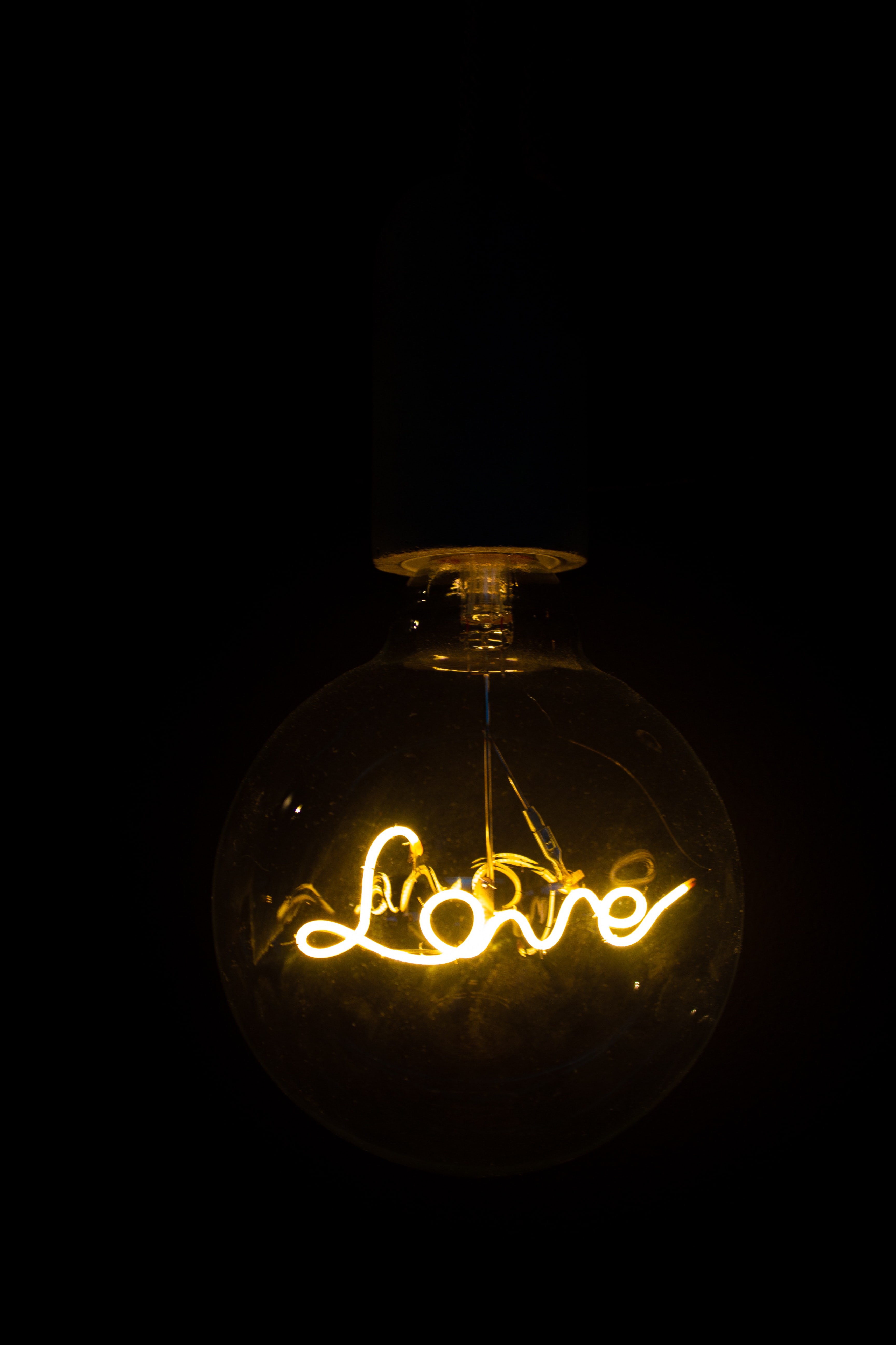 love, words, word, neon, lamp, inscription for android