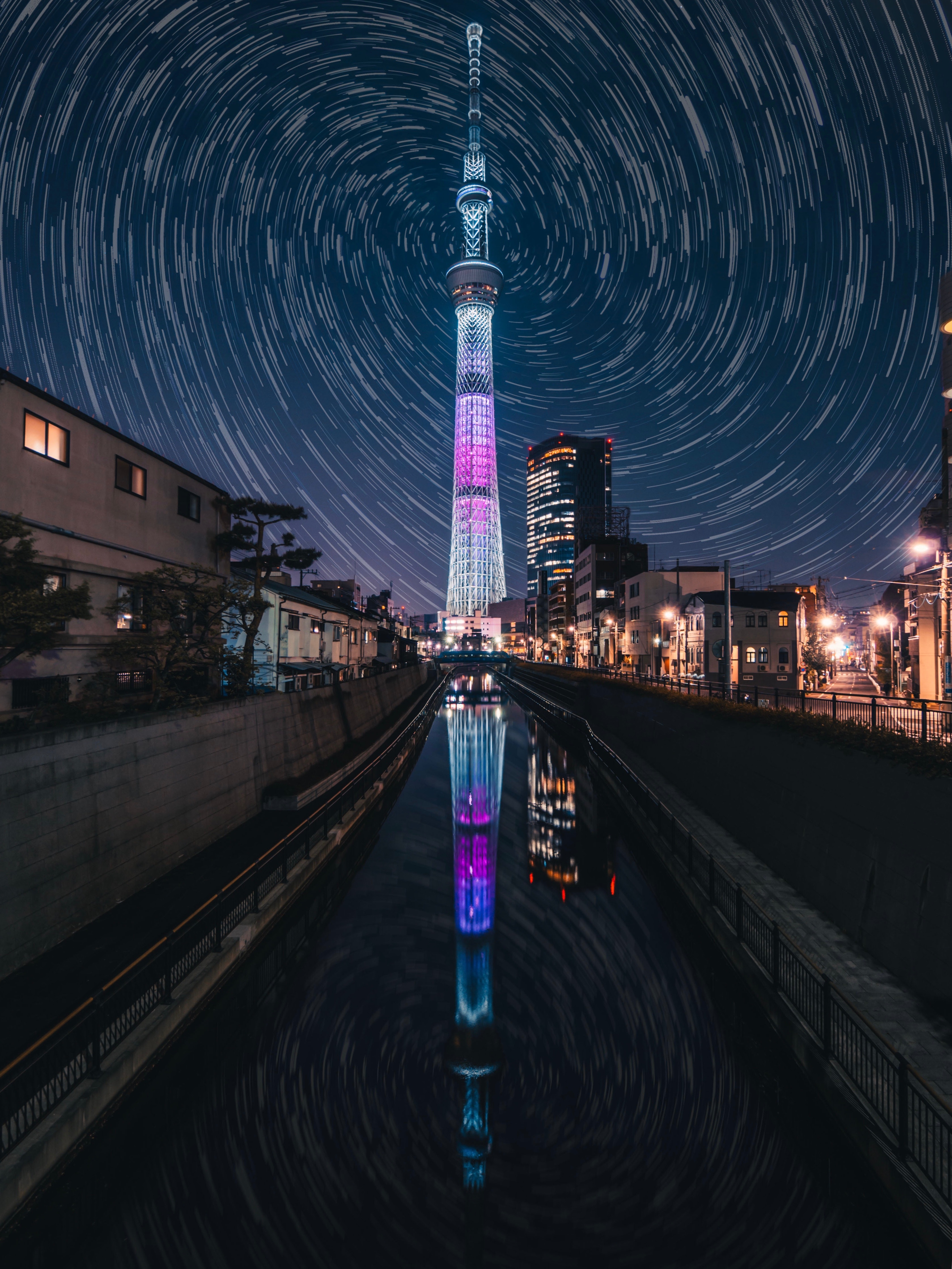 Laden Sie das Übernachtung, Städte, Architektur, Nächtliche Stadt, Night City, Lichter Der Stadt, City Lights, Japan, Turm, Tokio, Tokyo-Bild kostenlos auf Ihren PC-Desktop herunter
