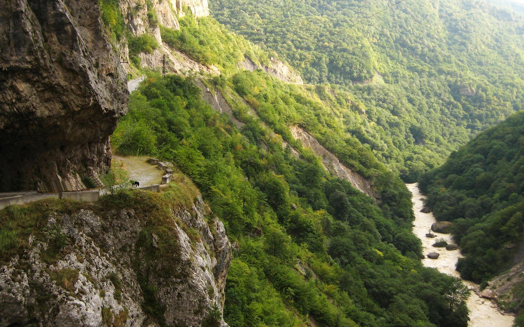 Gorge russia, circassian, forest, nature 4k Wallpaper
