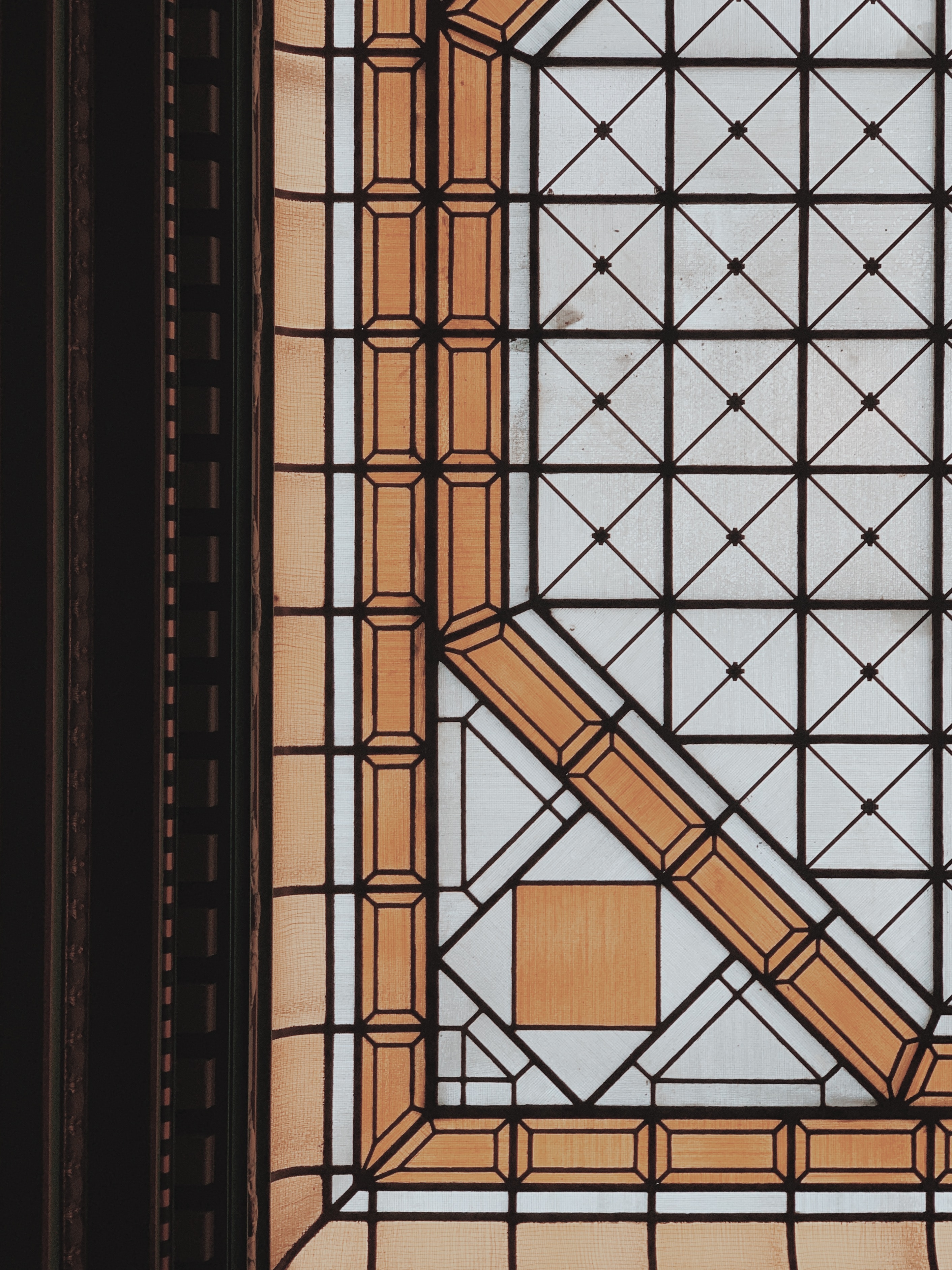 pattern, texture, lines, textures, glass, geometric, stained glass, curtain wall 32K