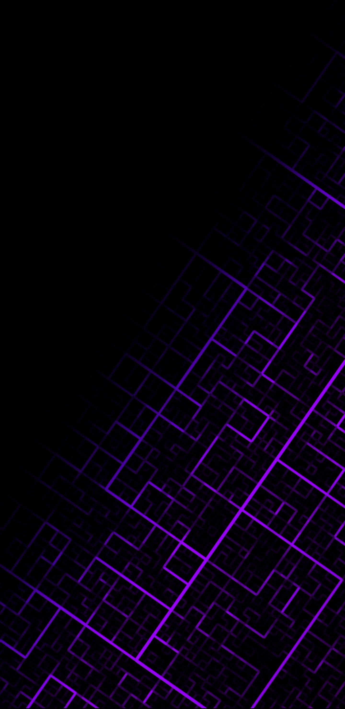 lines, dark, pattern, purple Square Wallpapers