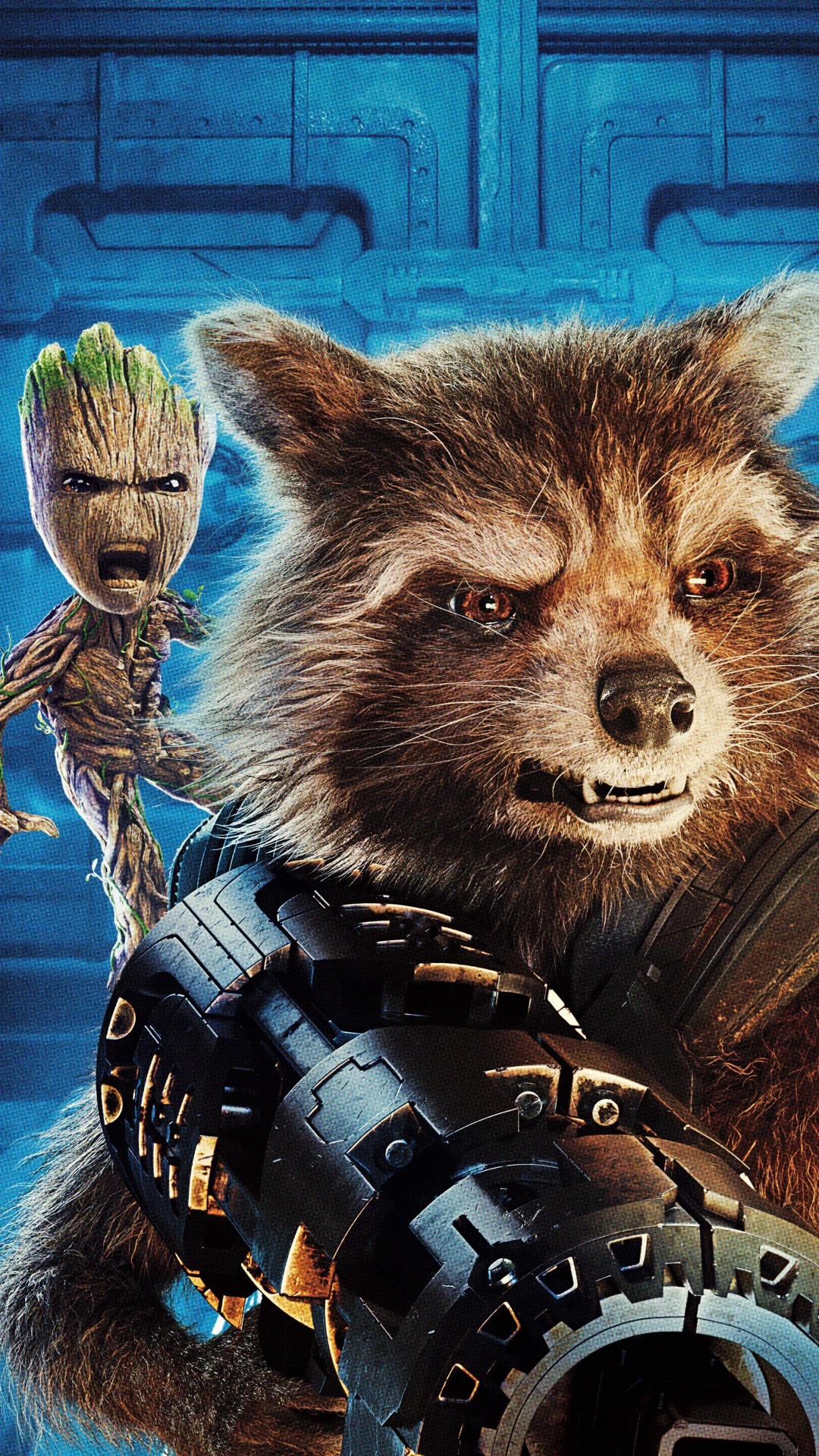 Mobile wallpaper: Movie, Rocket Raccoon, Groot, Guardians Of The Galaxy Vol  2, 1273992 download the picture for free.