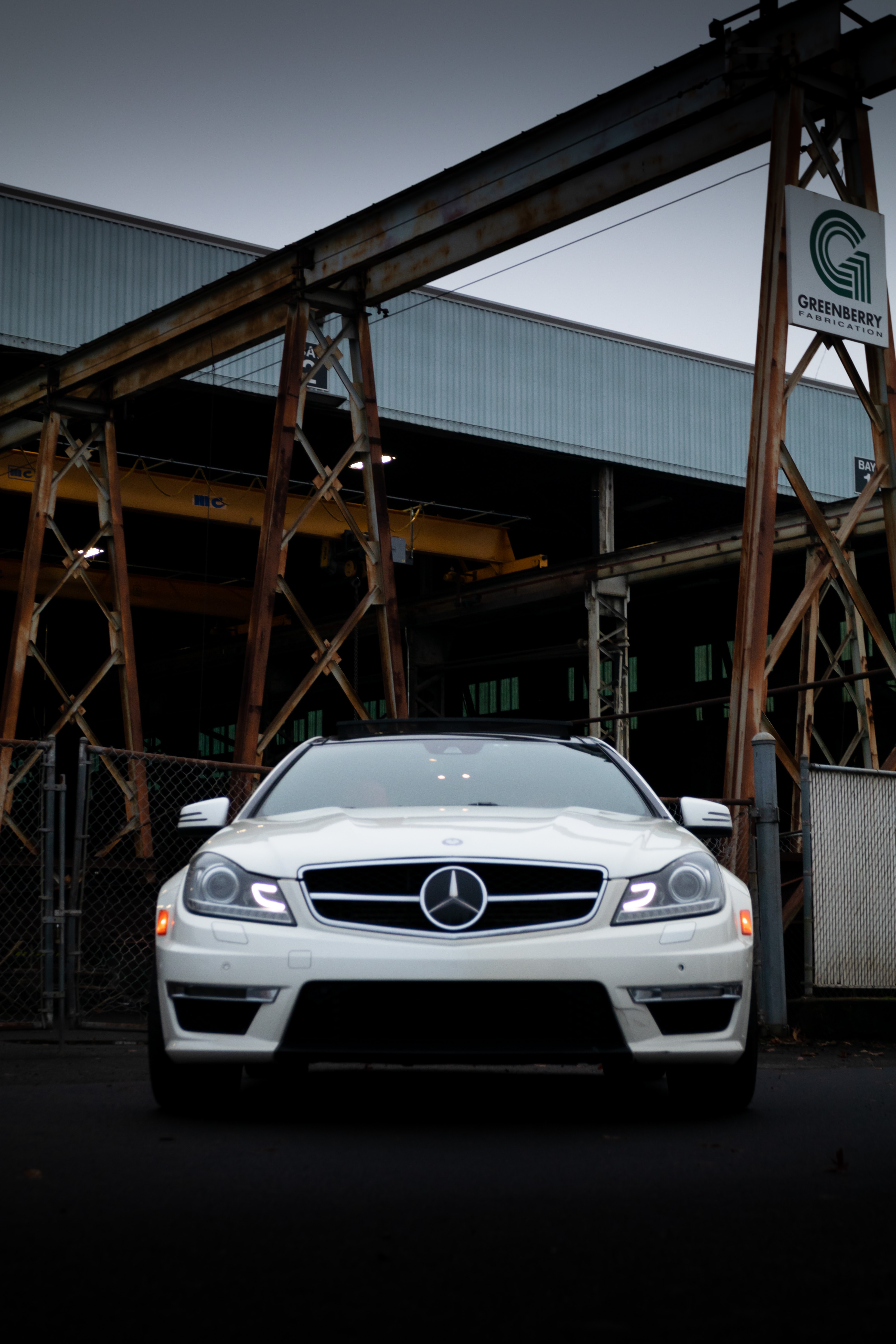 32k Wallpaper Mercedes white, front view, car, cars