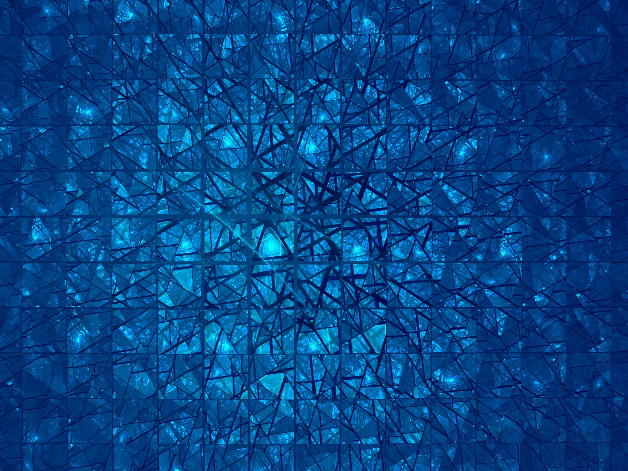 867250 скачать обои синий, треугольник, апофиз (программное обеспечение), трещины, геометрия, фрактал, стекло, абстрактные - заставки и картинки бесплатно