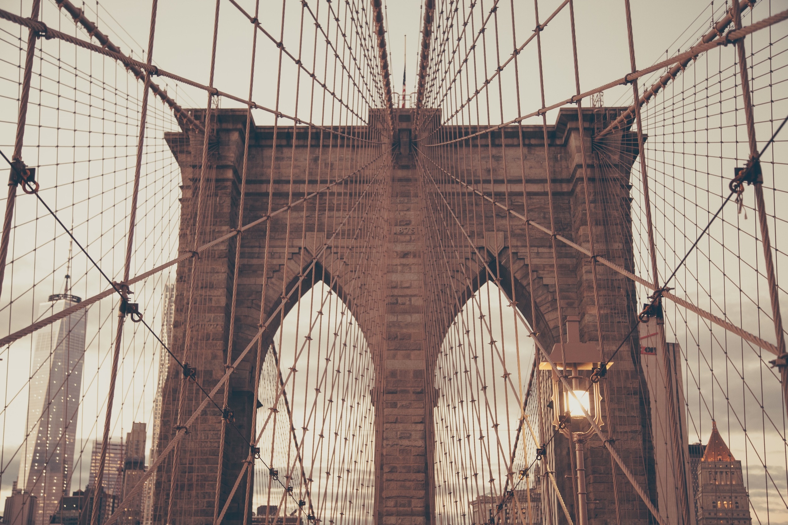 Laden Sie das Architektur, Städte, Brücke, New York, Brooklyn-Bild kostenlos auf Ihren PC-Desktop herunter