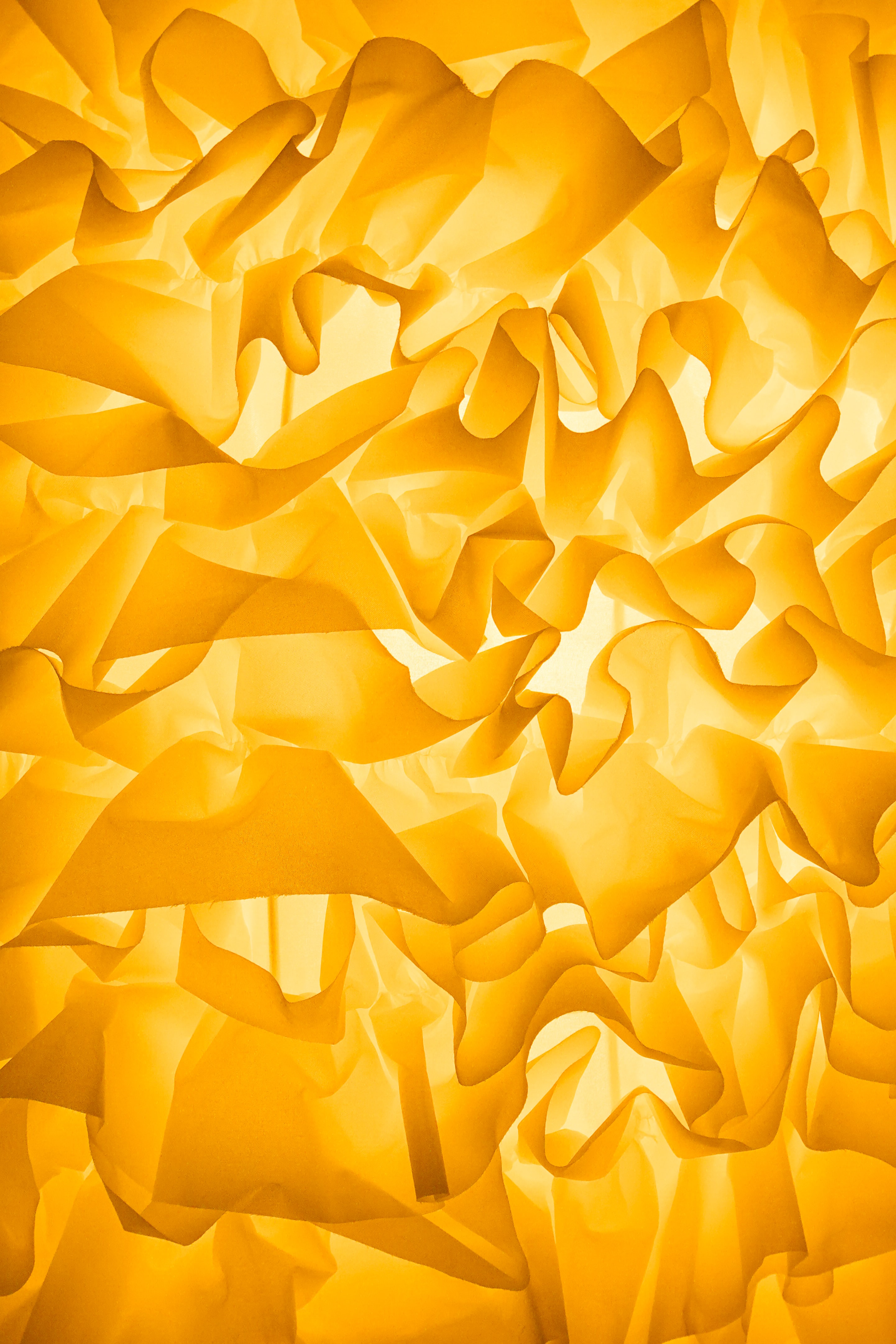 HD photos folds, crumpled, yellow, pleating