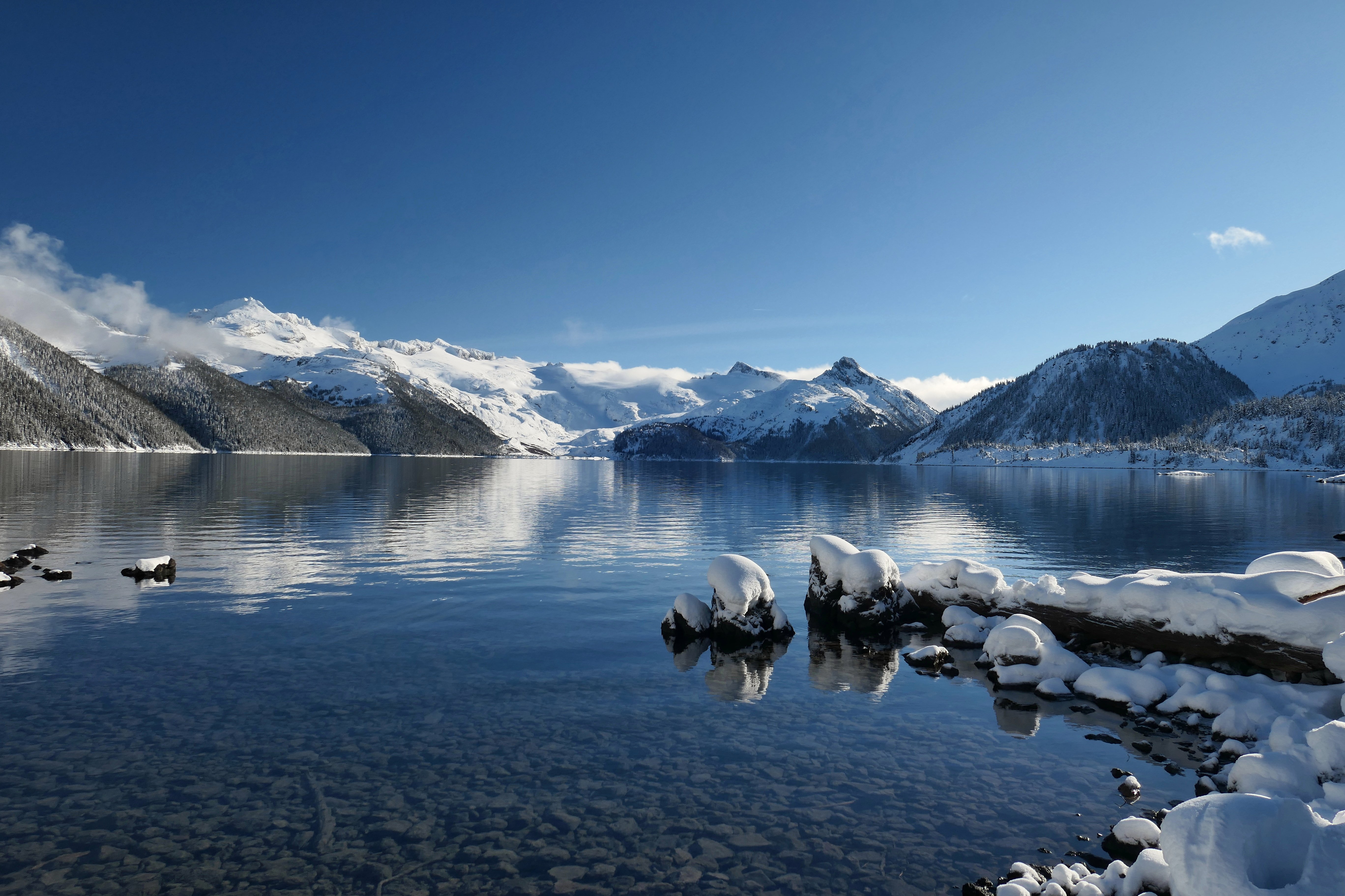Laden Sie das Schnee, Winter, Natur, Mountains, See-Bild kostenlos auf Ihren PC-Desktop herunter