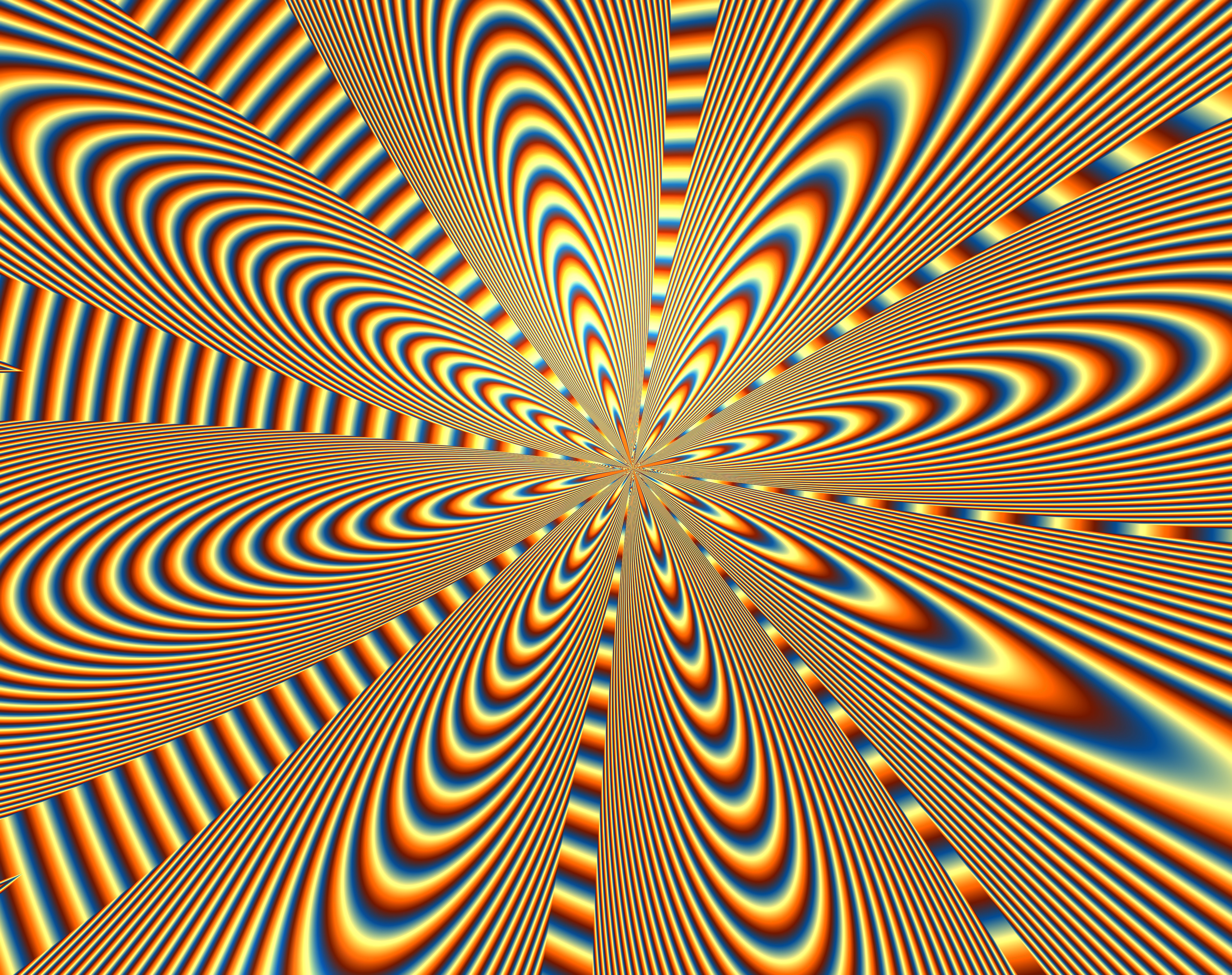 optical illusion, lines, abstract, wavy, rotation