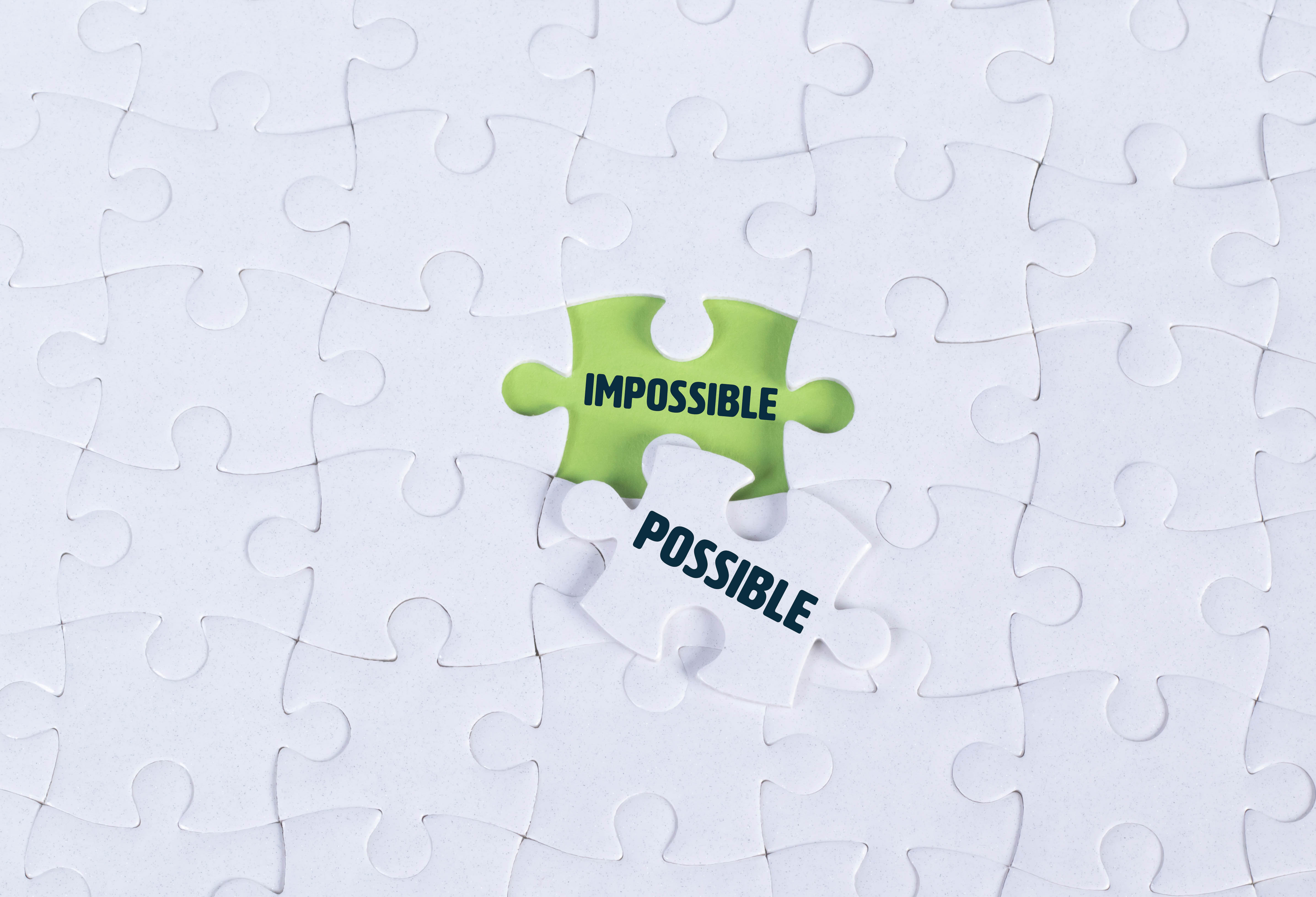 words, puzzle, jigsaw, it's possible, maybe, impossible, that's impossible Full HD