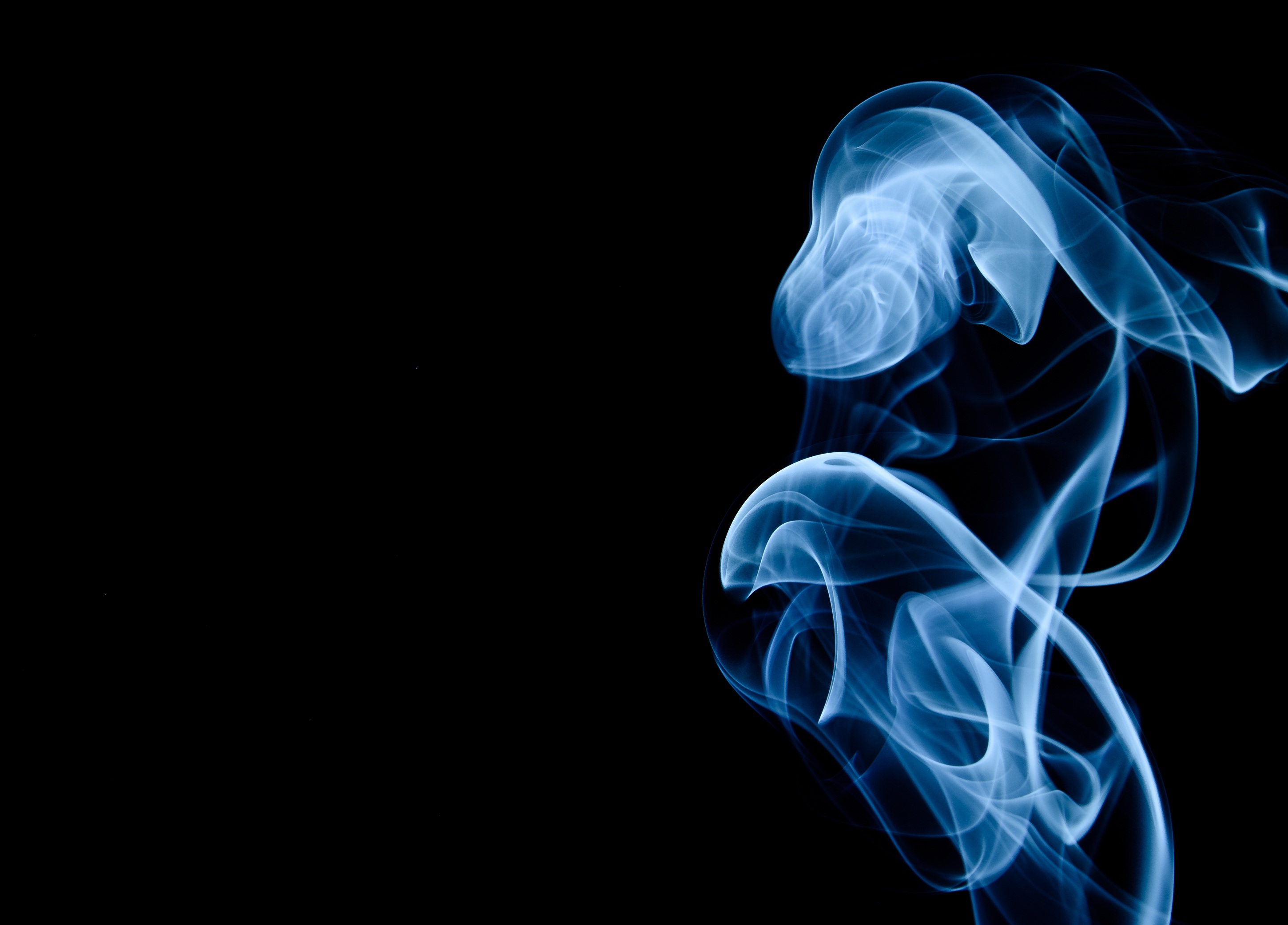 darkness, smoke, dark, shroud, clots, puffs of smoke, tangles of smoke QHD