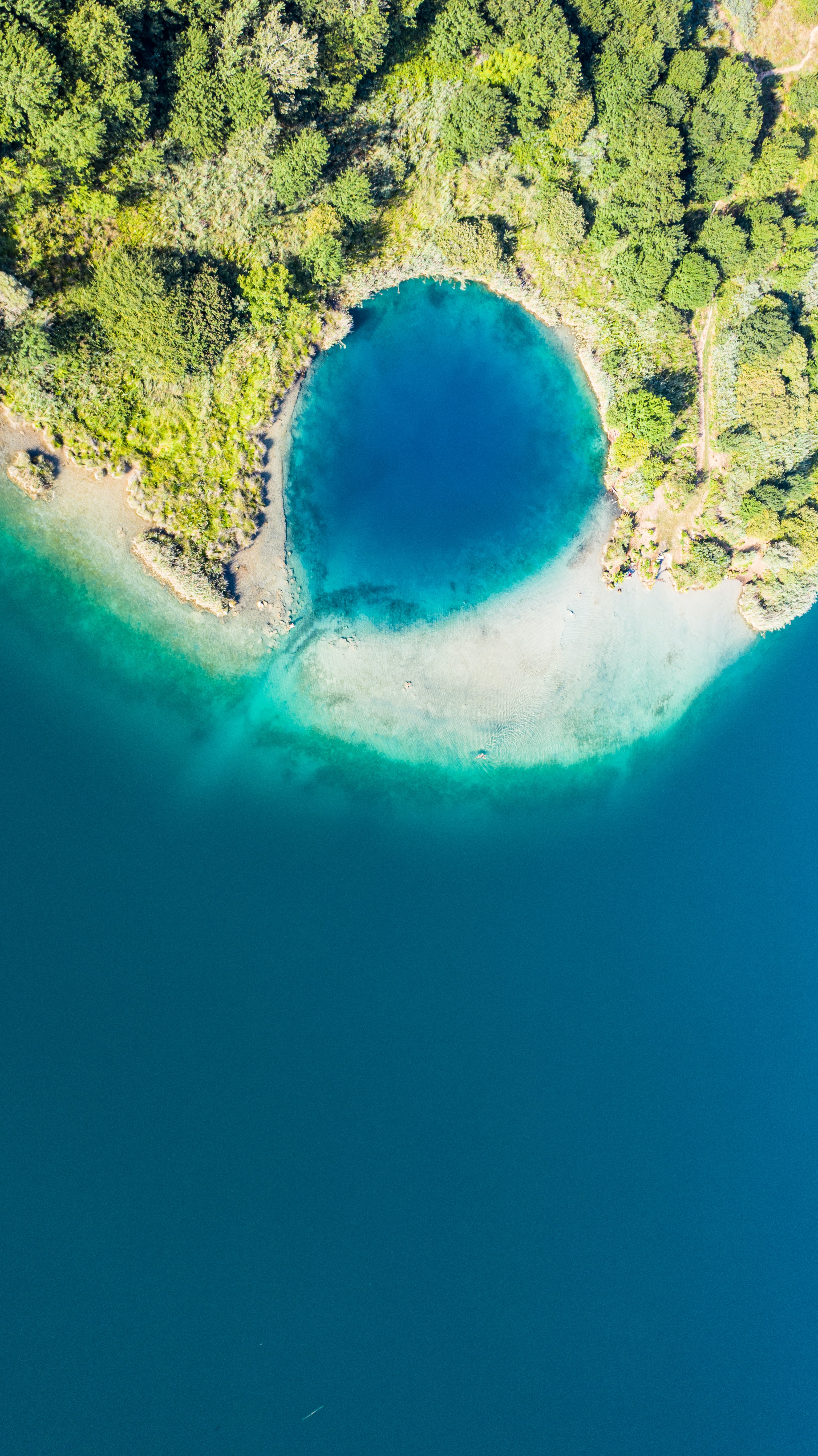 Laden Sie das Natur, Sea, Blick Von Oben, Ufer, Bank, Die Insel, Insel, Lagune-Bild kostenlos auf Ihren PC-Desktop herunter