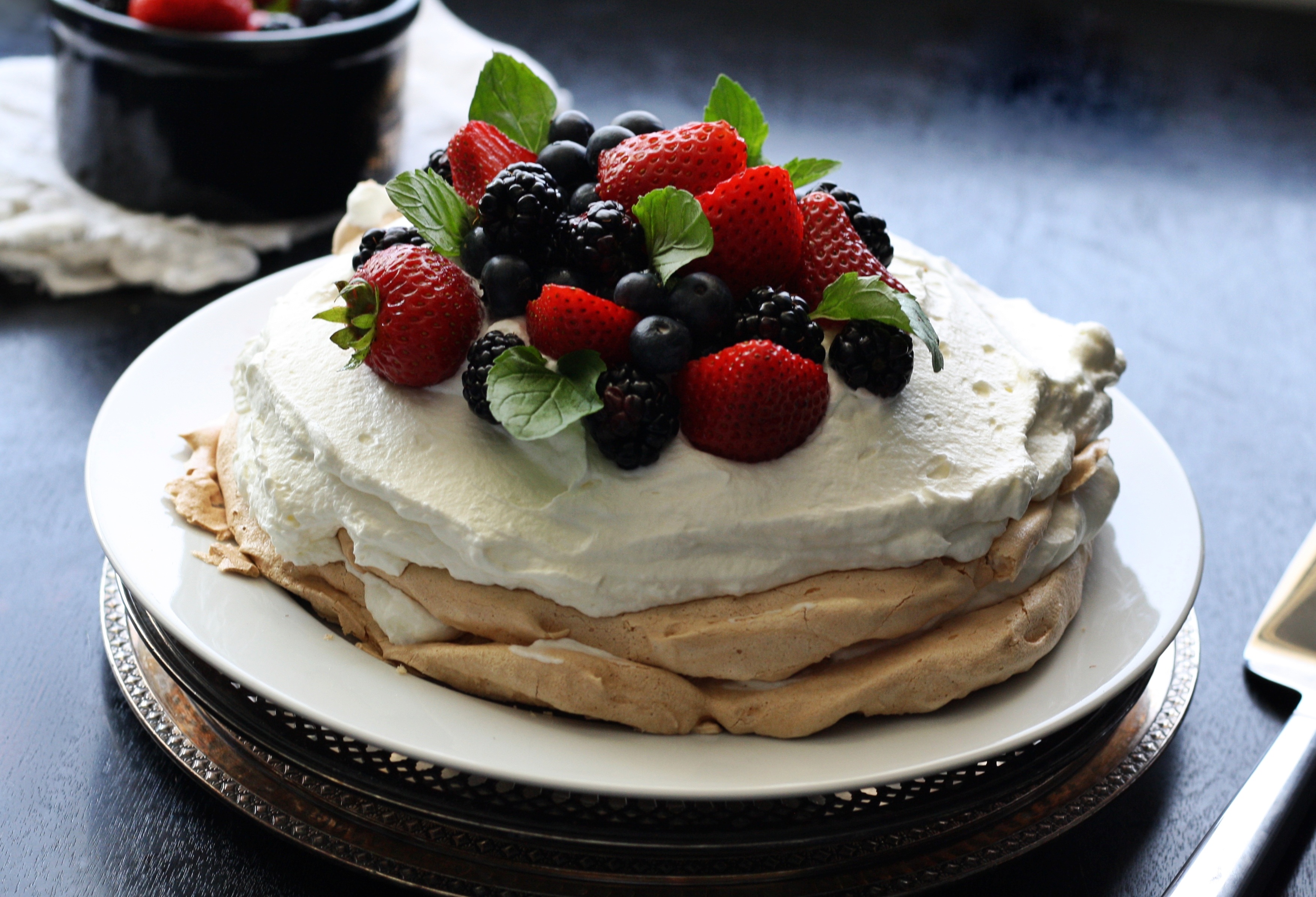 88226 Screensavers and Wallpapers Cream for phone. Download food, desert, berries, cream, pancakes pictures for free