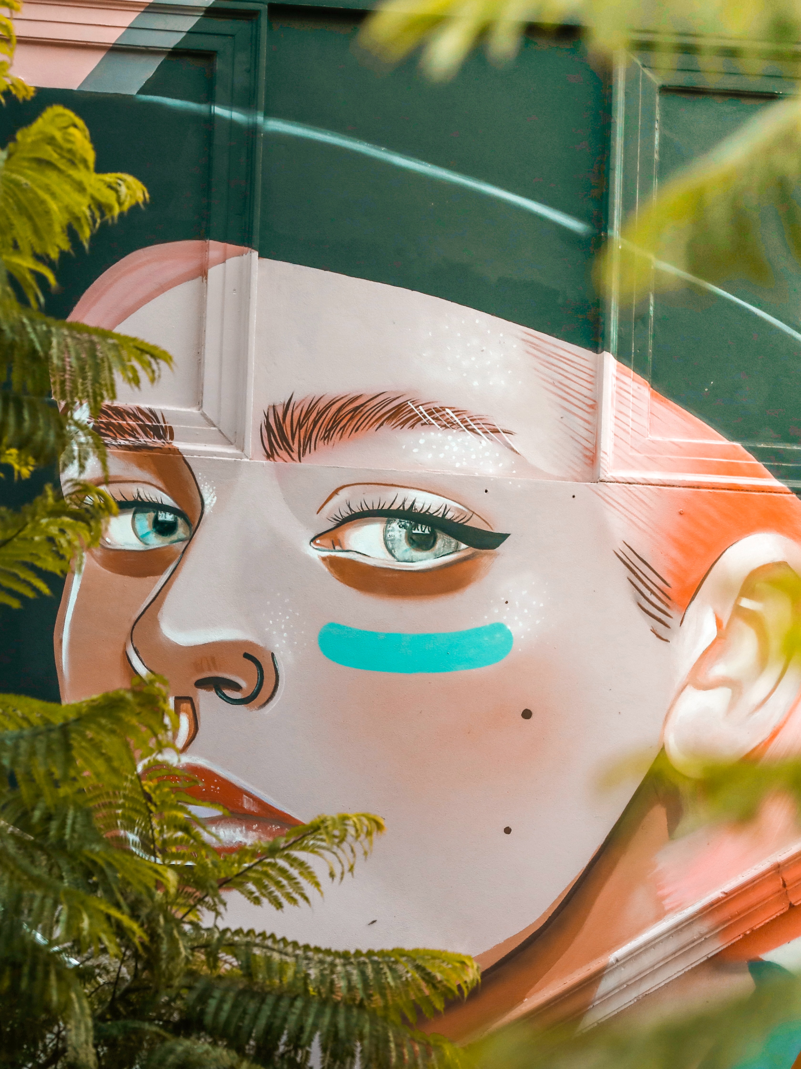 face, street art, art, girl Horizontal Wallpapers