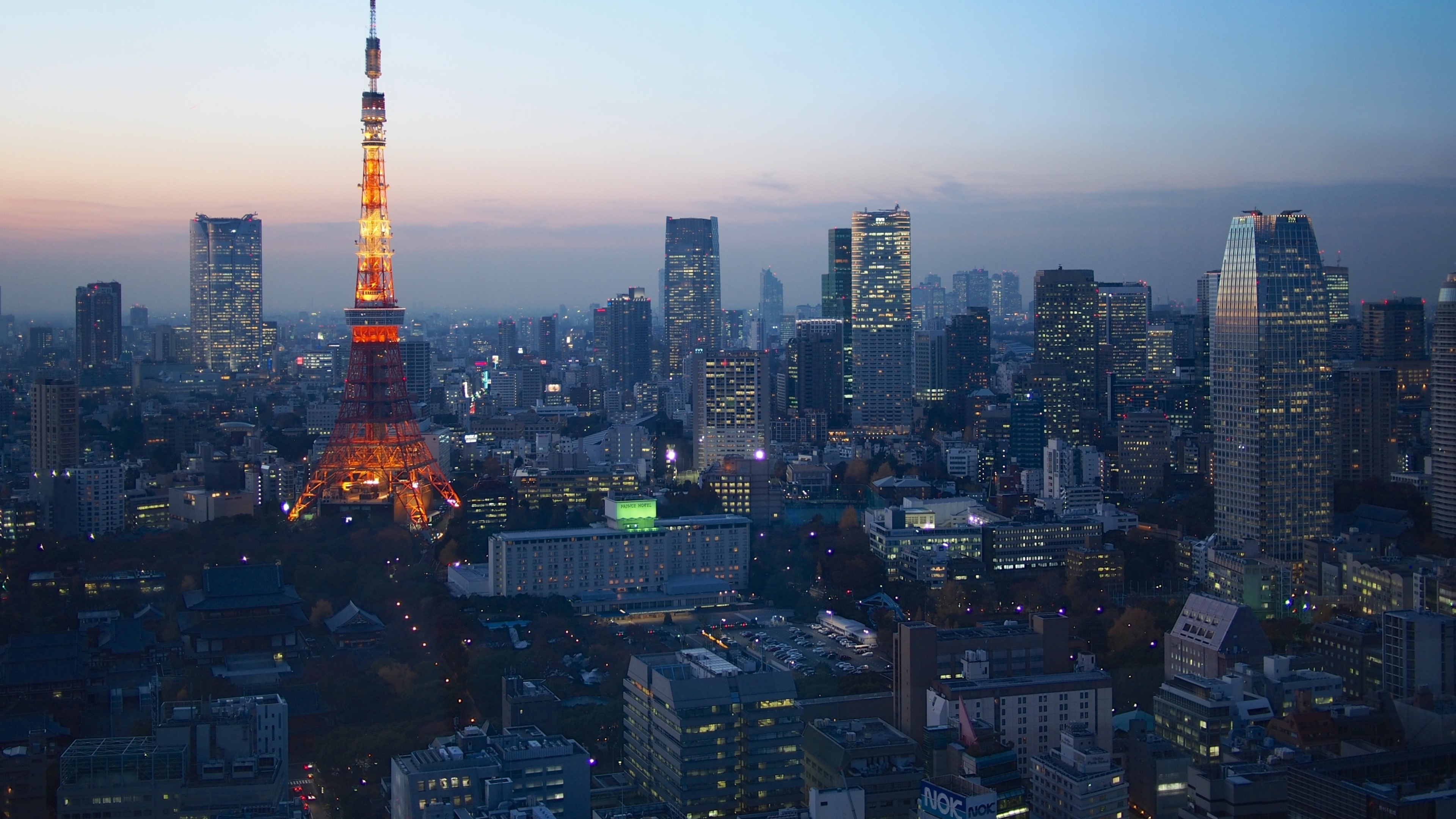 japan, tokyo, cities, man made, tokyo tower, twilight 1080p
