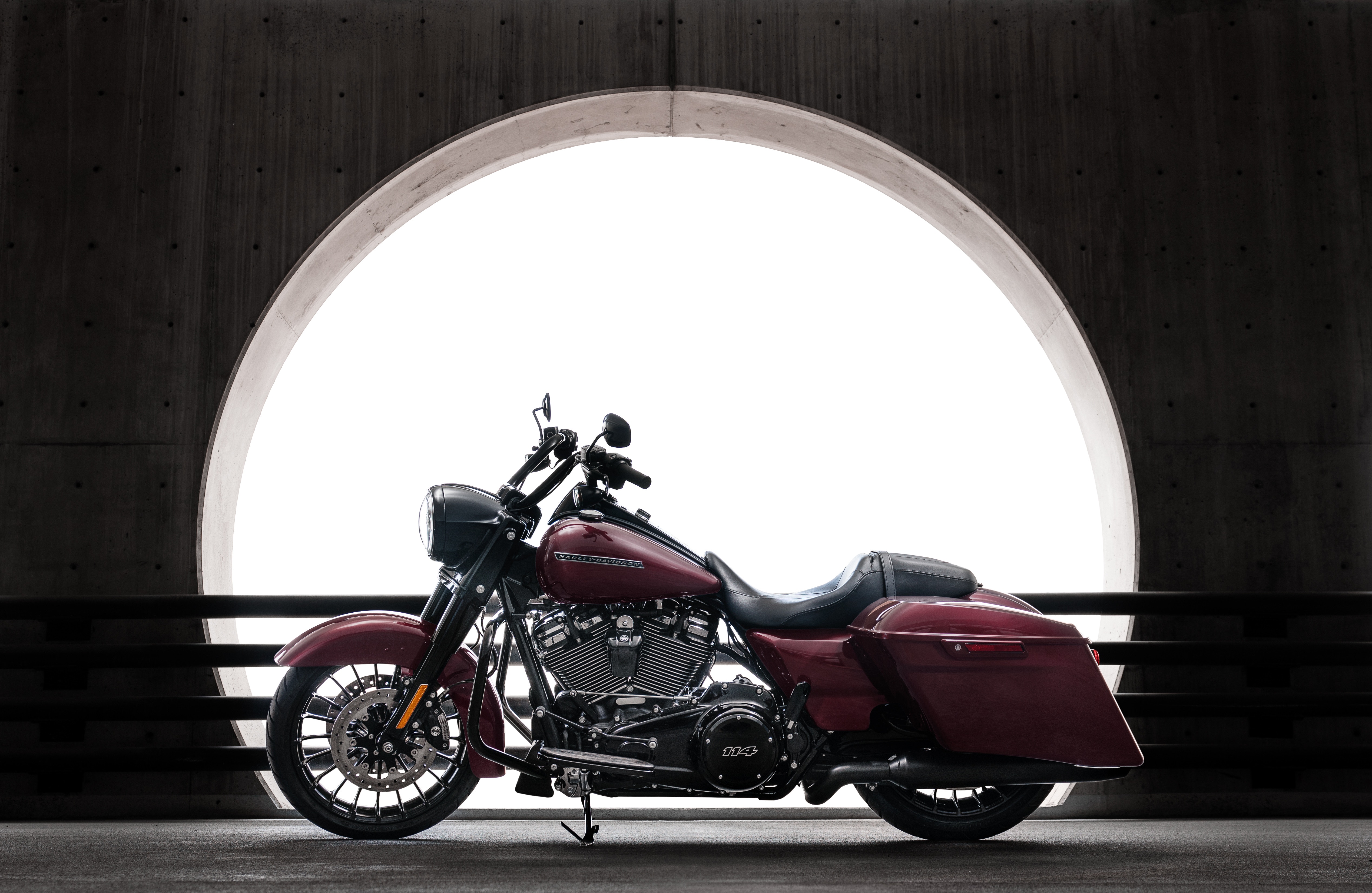 motorcycles, red, side view, motorcycle, bike, harley davidson 32K