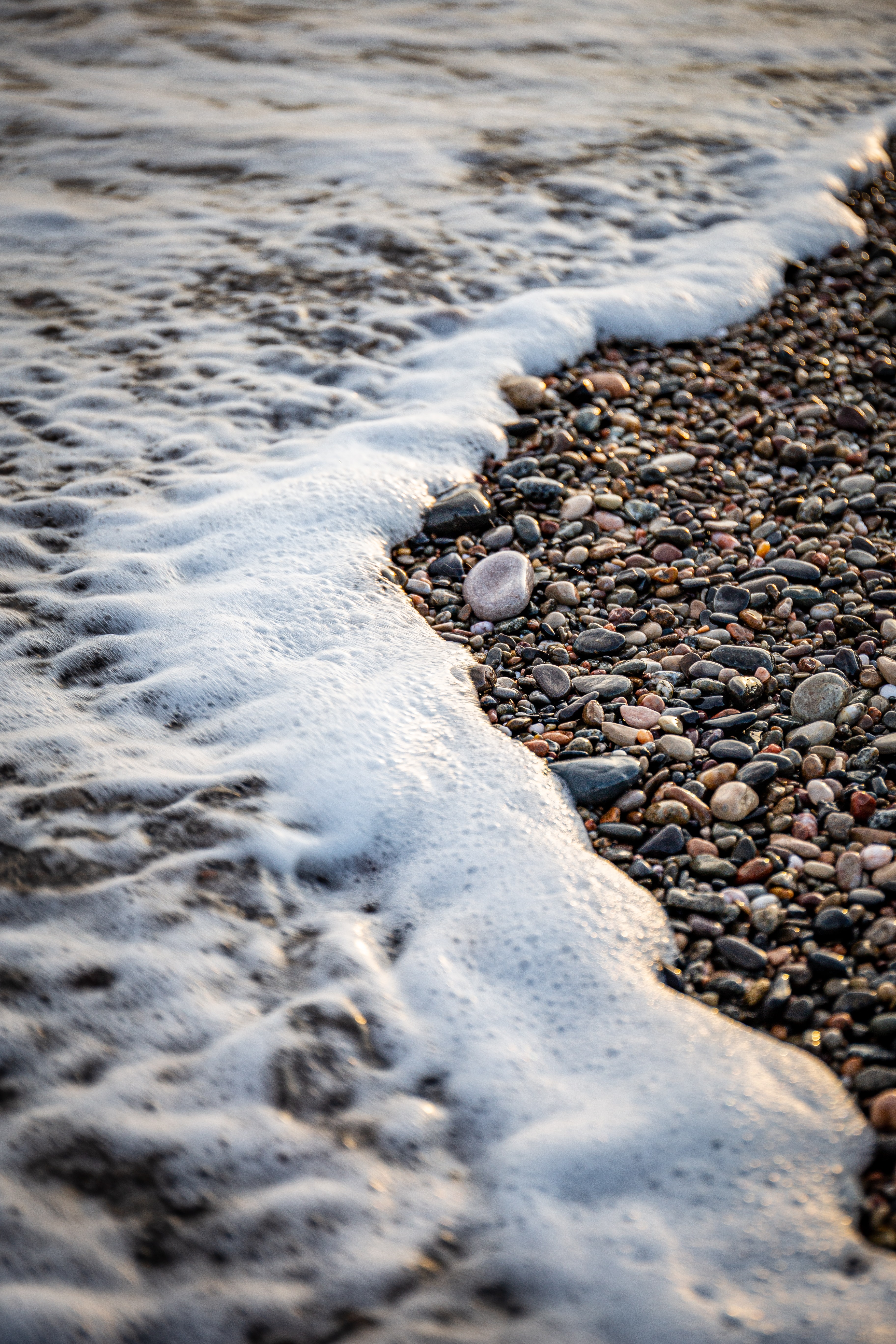 Desktop Backgrounds Pebble wave, foam, nature, sea