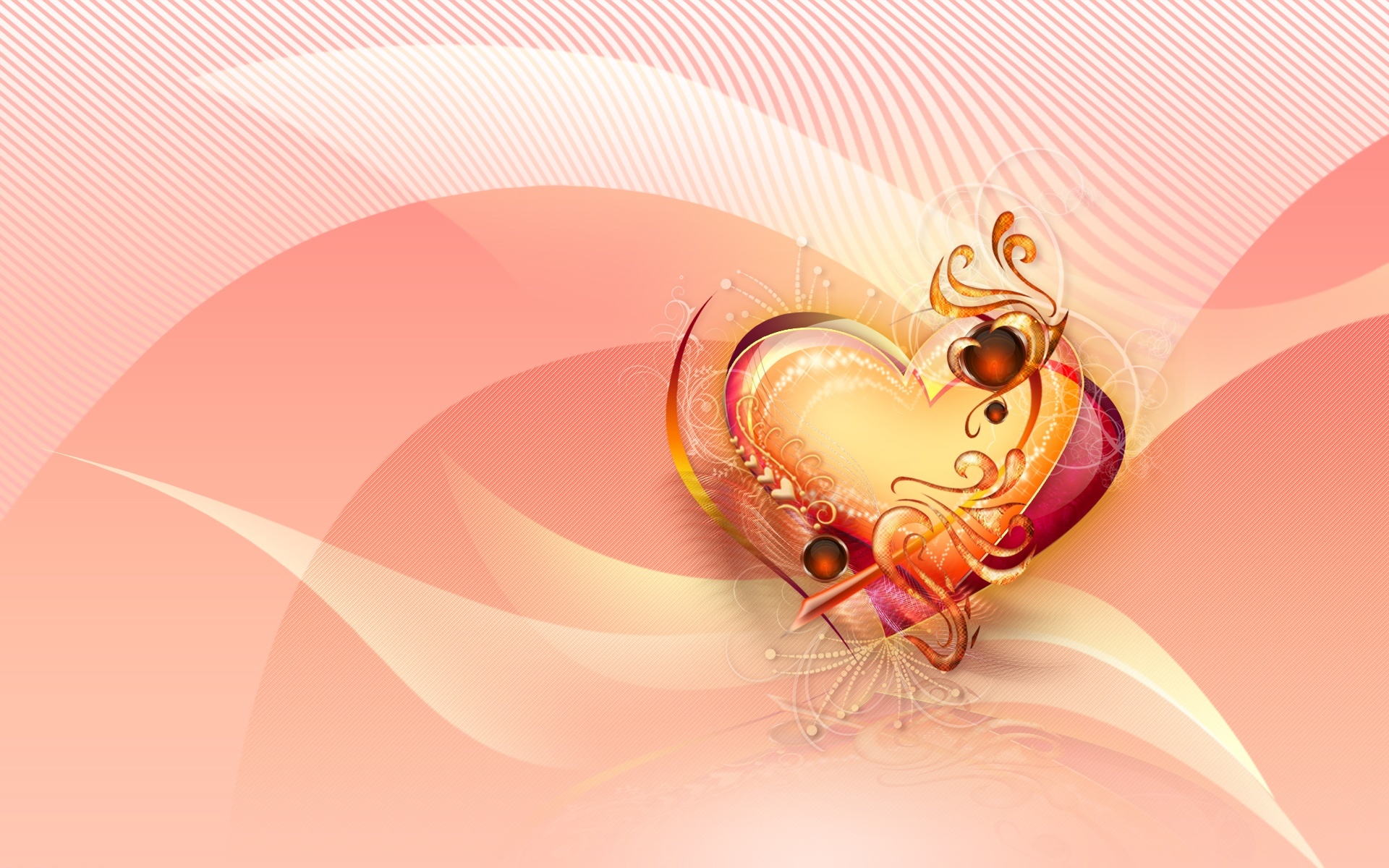 20268 Заставки і шпалери День Святого Валентина на телефон. Завантажити свята, помаранчевий, фон, серця картинки безкоштовно