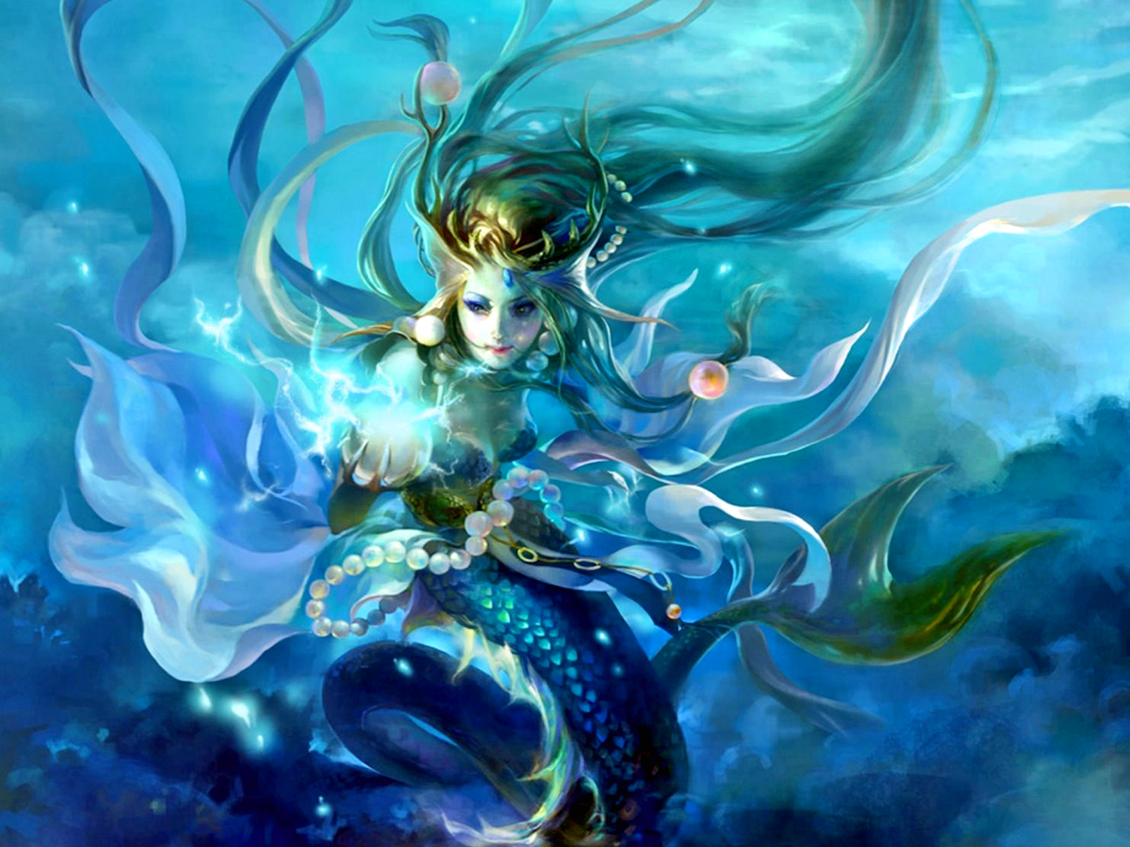Ultra HD 4K mermaid, fantasy