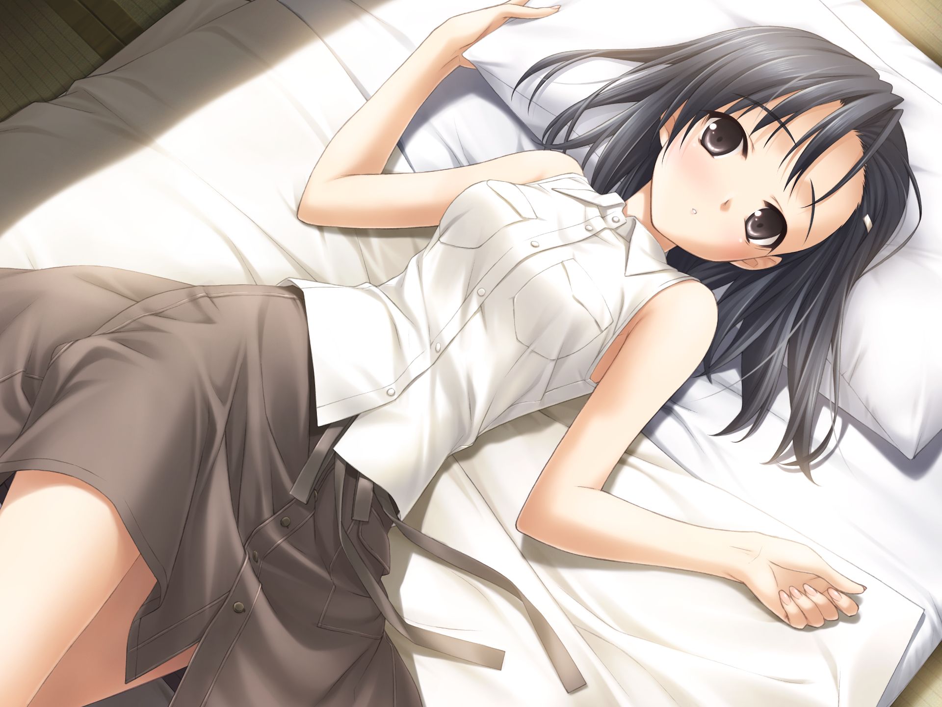 Yosuga no Sora аниме кровать