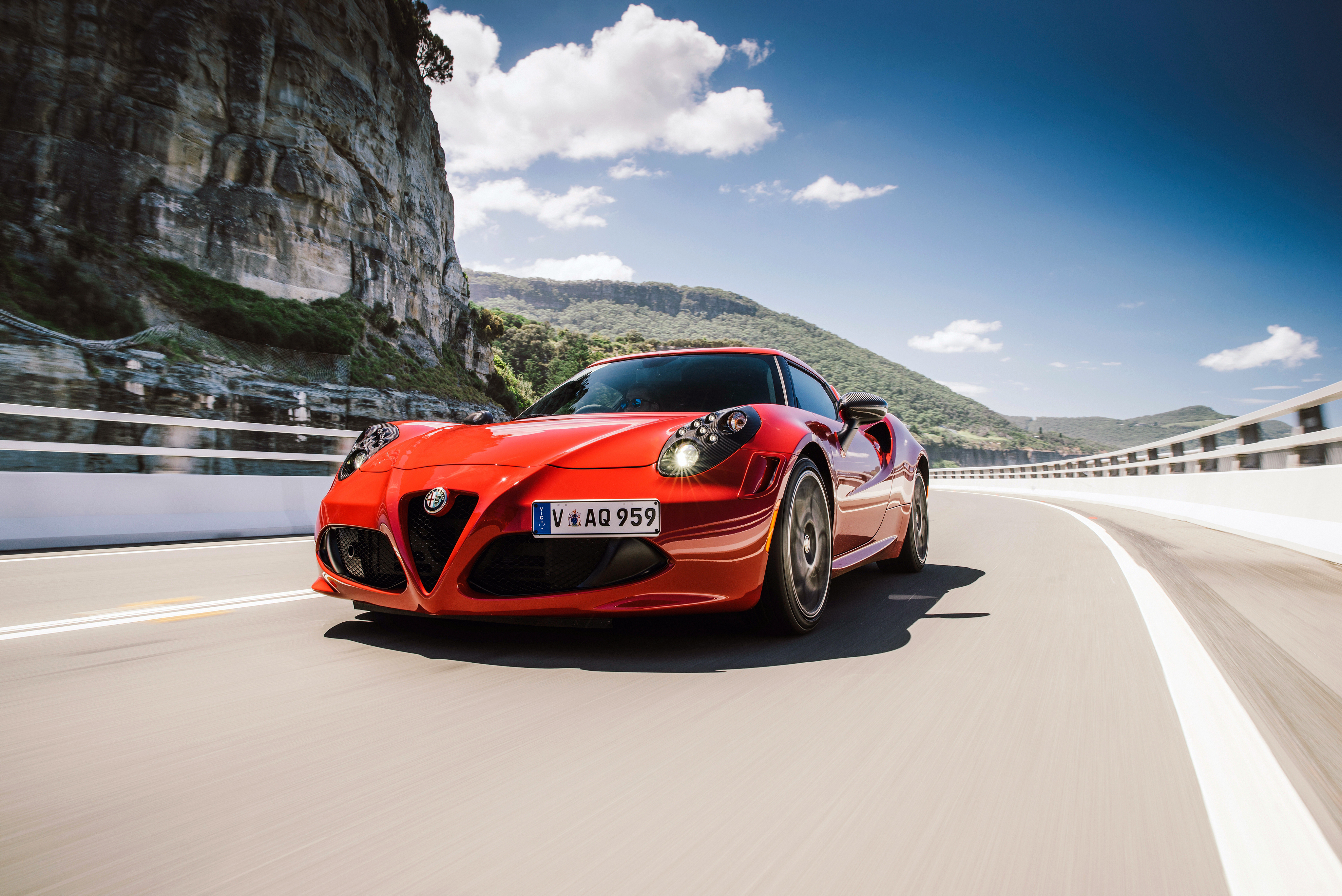 Handy-Wallpaper Alfa Romeo, Cars, Vorderansicht, Frontansicht, Au-Spezifikation, Au-Spec, 4C kostenlos herunterladen.