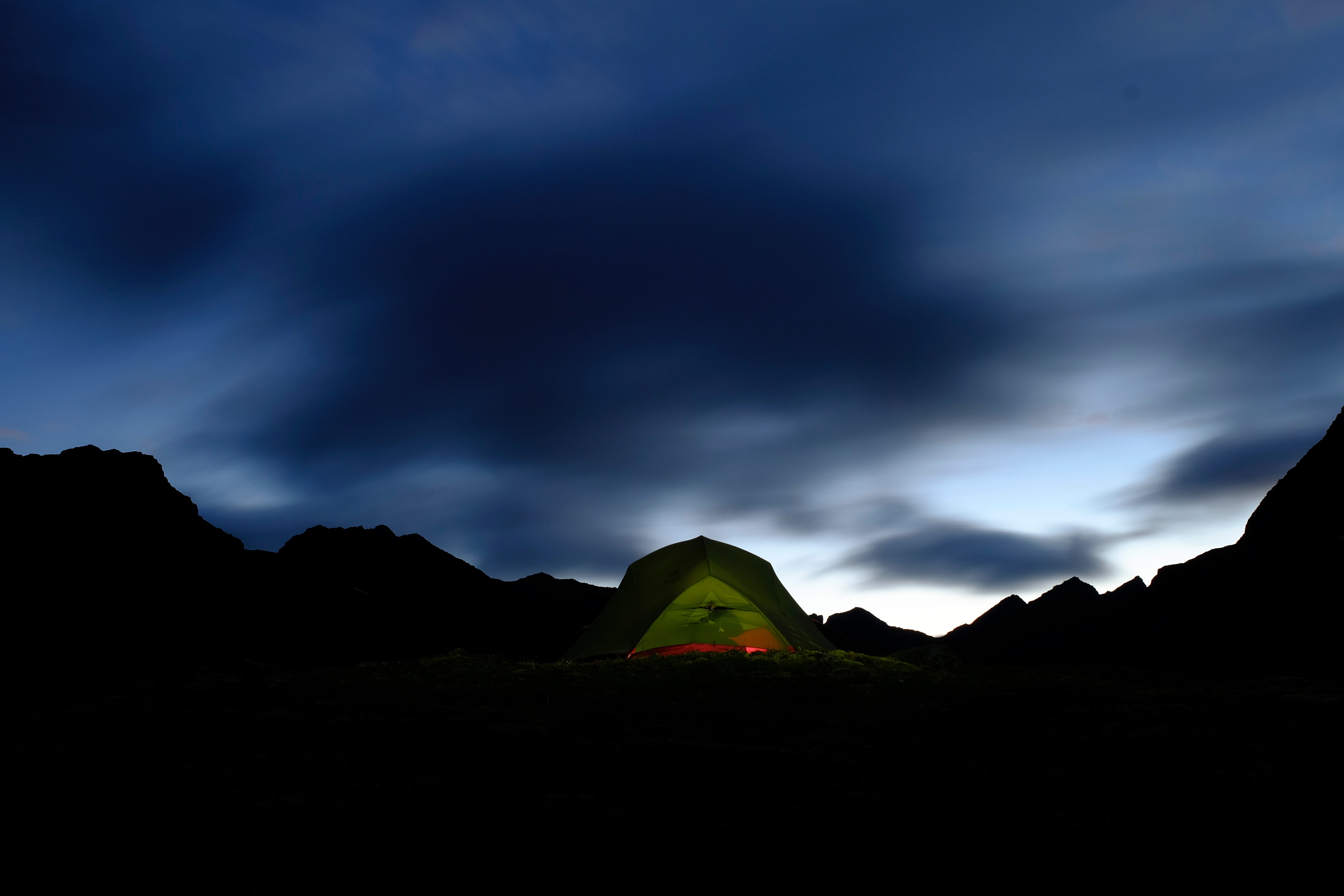 tent, dark, campsite, night Camping HD Android Wallpapers