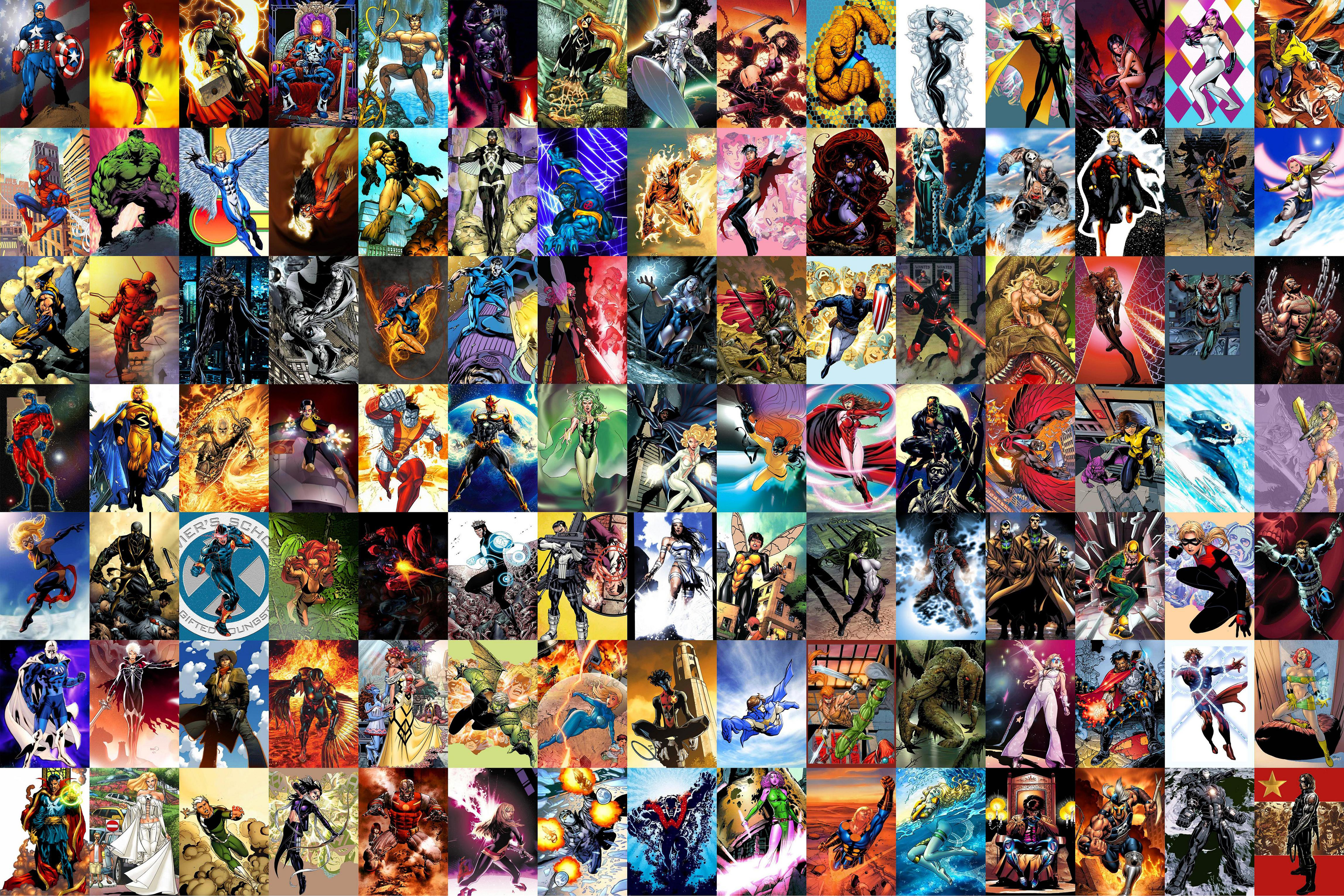 comics, marvel comics, angel (marvel comics), beast (marvel comics), ben grimm, bishop (marvel comics), black bolt, black cat (marvel comics), black panther (marvel comics), black widow, captain america, captain marvel, cassandra lang, cloak (marvel comics), colossus, cyclops (marvel comics), dagger (marvel comics), daredevil, dazzler (marvel comics), deadpool, deathlok, doctor strange, emma frost, falcon (marvel comics), gambit (marvel comics), ghost rider, havok (marvel comics), hawkeye, hellcat (marvel comics), hercules (marvel comics), hulk, human torch (marvel comics), invisible woman, iron fist (marvel comics), iron man, jean grey, jessica jones, johnny storm, jubilee (marvel comics), kitty pryde, lockheed (marvel comics), luke cage, magik (marvel comics), man thing, medusa (marvel comics), mister fantastic, moon knight, ms marvel, namor the sub mariner, nick fury, nightcrawler (marvel comics), nova (marvel comics), phoenix (marvel comics), pixie (marvel comics), power man, psylocke (marvel comics), punisher, quicksilver (marvel comics), rachel summers, reed richards, rogue (marvel comics), scarlet witch, sentinel (marvel comics), sentry (marvel comics), shanna the she devil, she hulk, silver surfer, spider man, spider woman, storm (marvel comics), sub mariner, susan storm, t'challa, the cat (marvel comics), thing (marvel comics), thor, tigra (marvel comics), vision (marvel comics), war machine, wasp (marvel comics), white witch (marvel comics), wiccan (marvel comics), winter soldier, wolverine, wonder man, x 23, yellowjacket (marvel comics) images