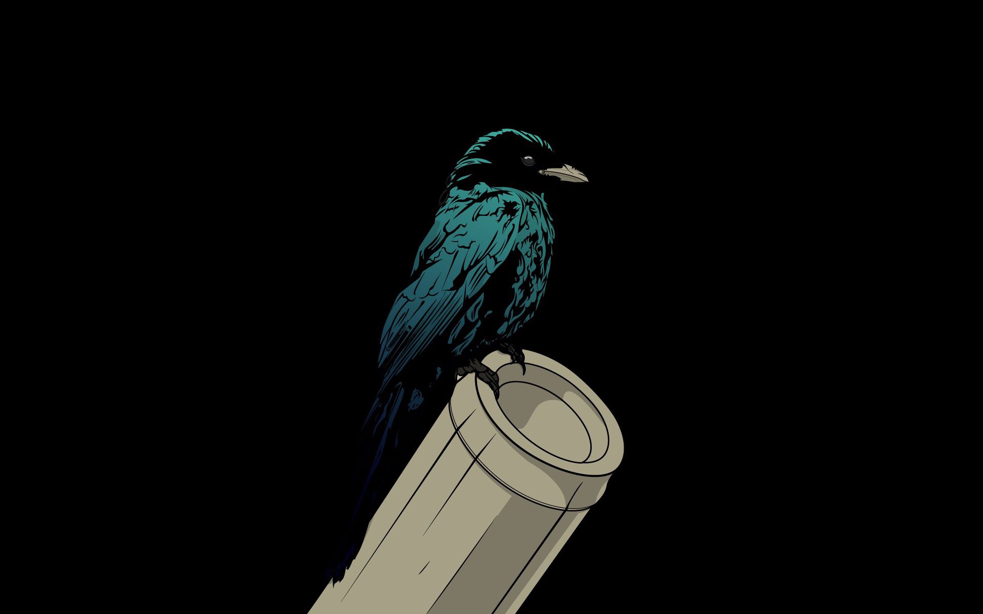 crow, trumpet, pipe, vector Free Pure 4K Ultra