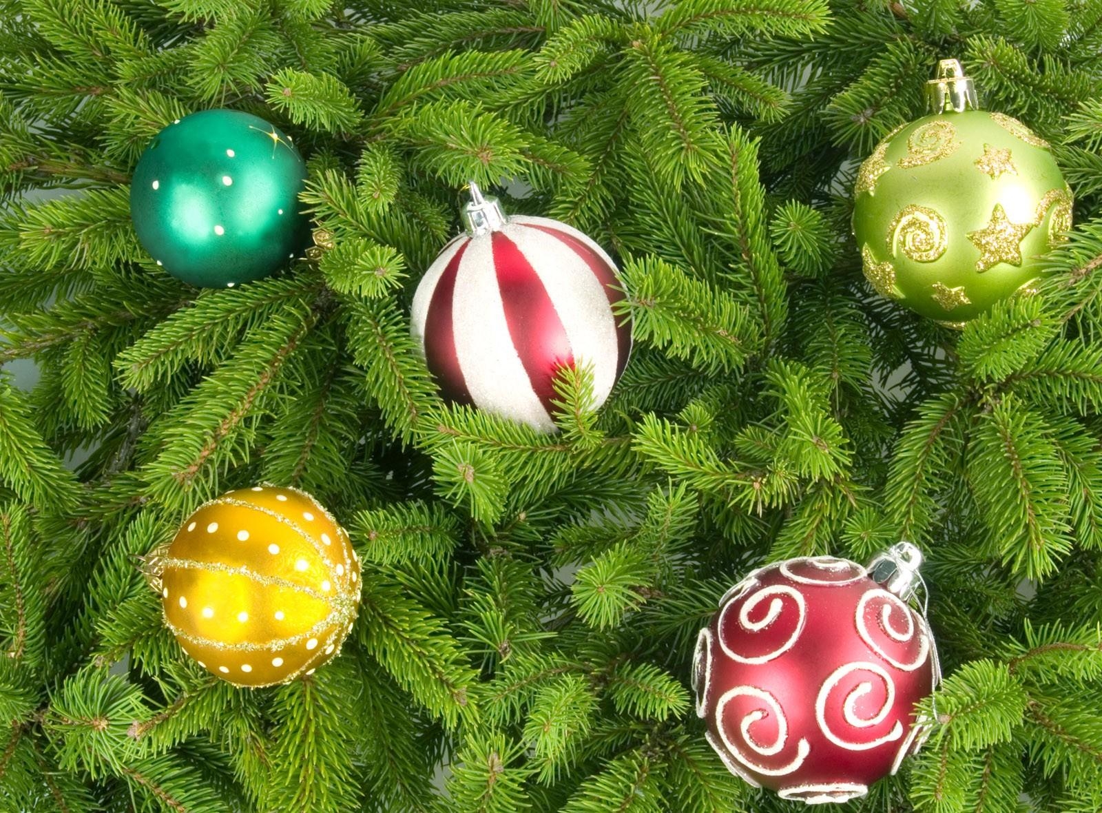 1080p pic balls, christmas tree, holidays, new year