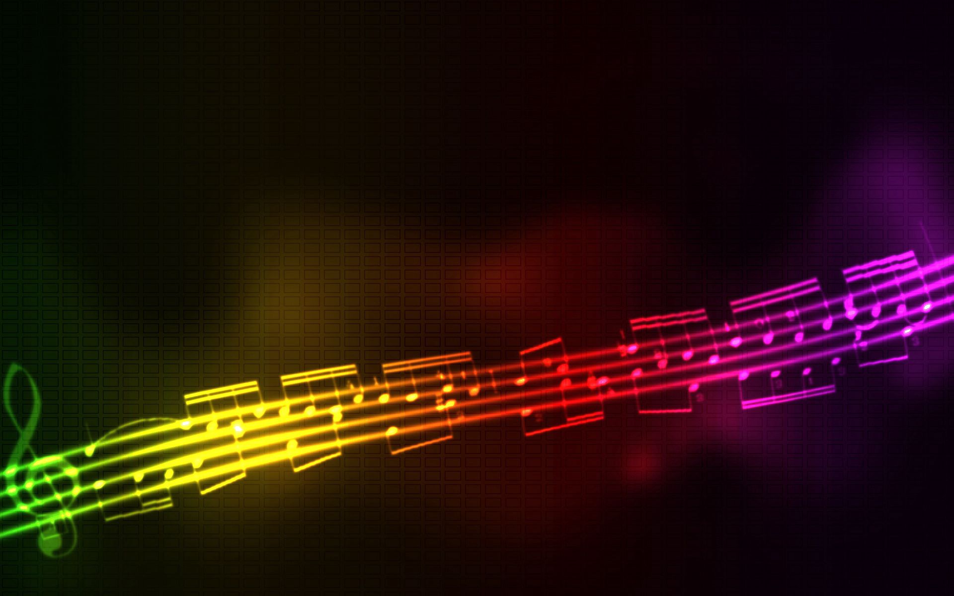 music, multicolored, rainbow, background HD Mobile