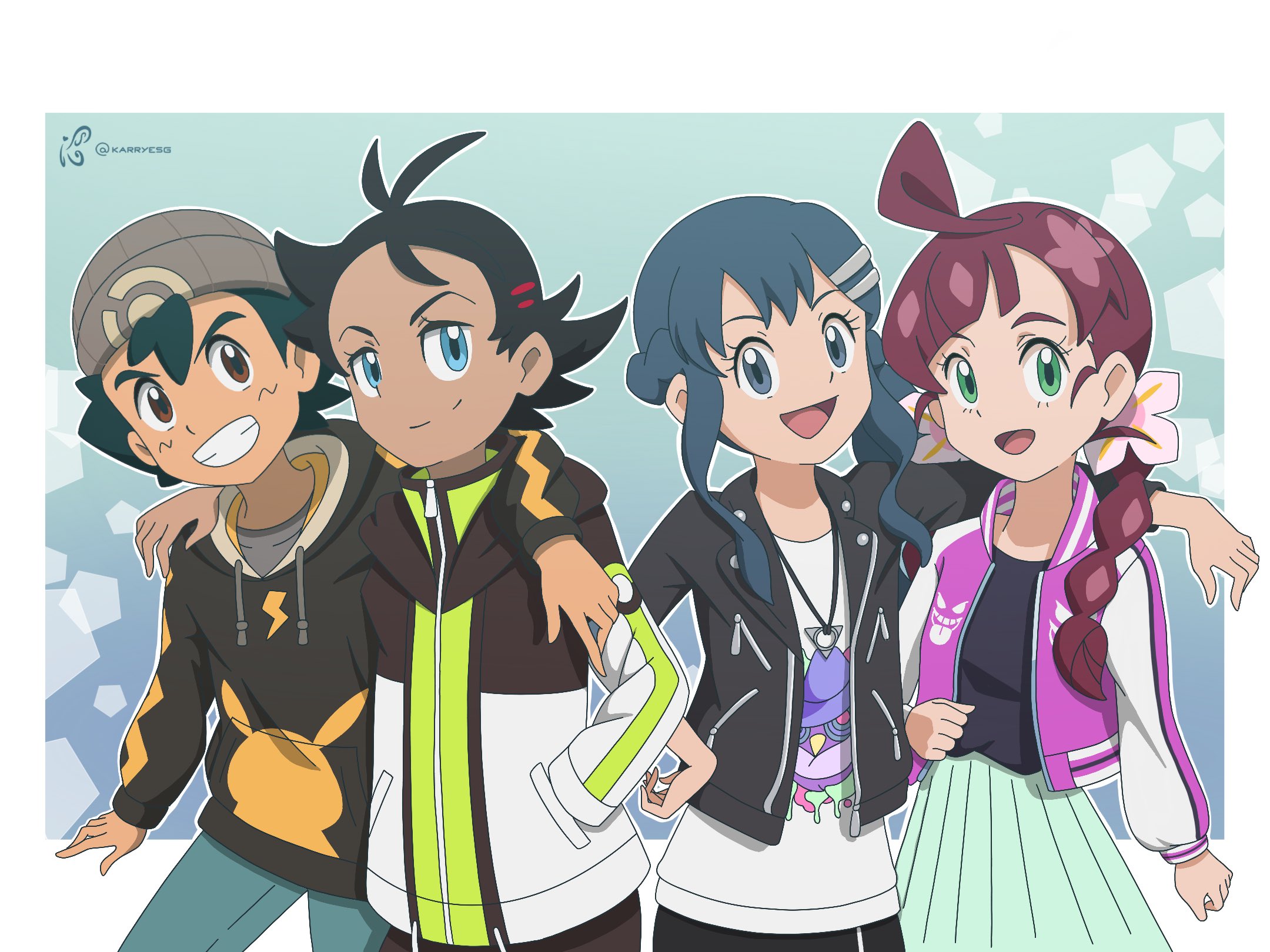HD desktop wallpaper: Anime, Pokémon, Dawn (Pokémon), Ash Ketchum, Goh ( Pokémon), Chloe (Pokémon) download free picture #510132