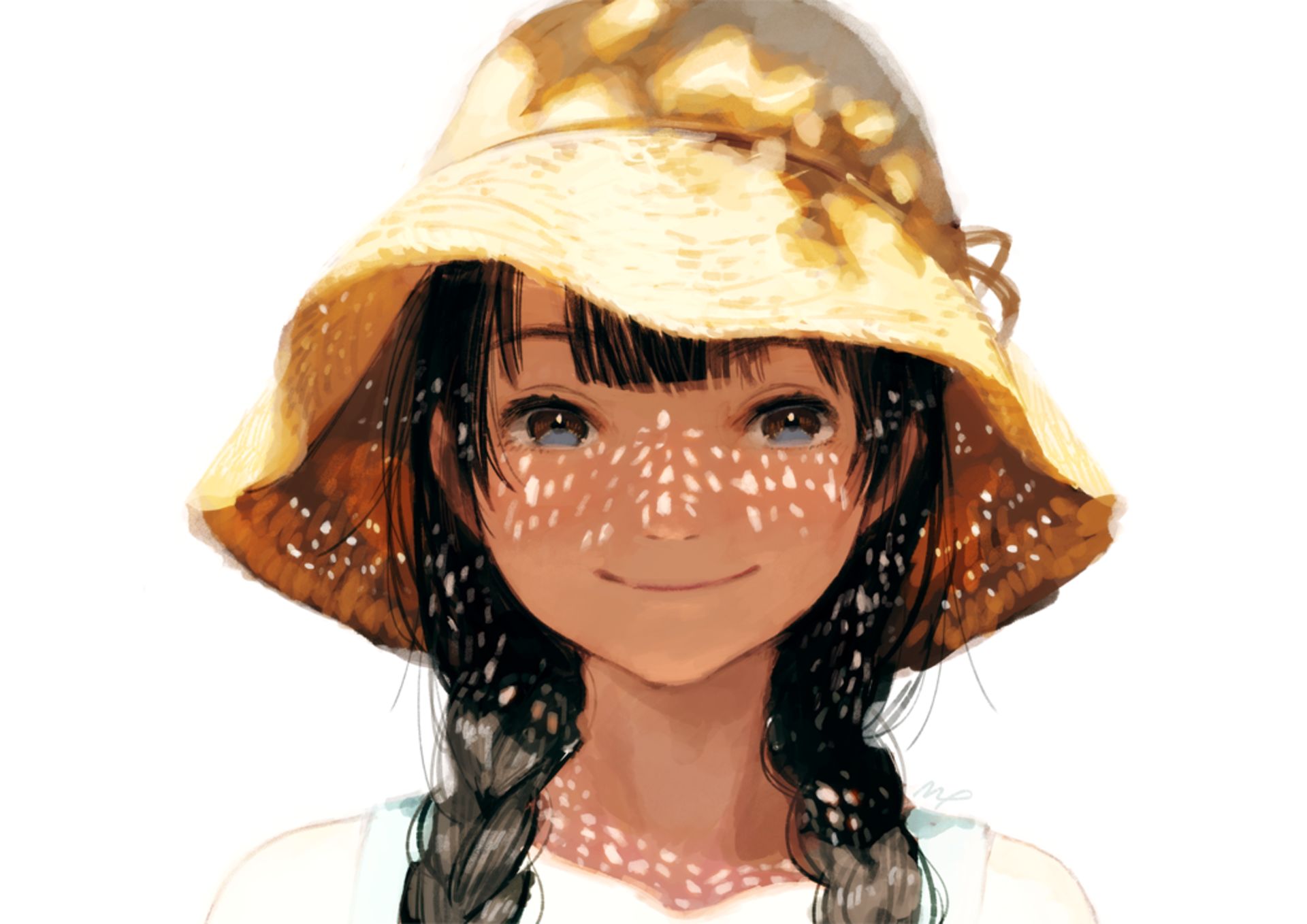 Девушка в соломенной шляпе