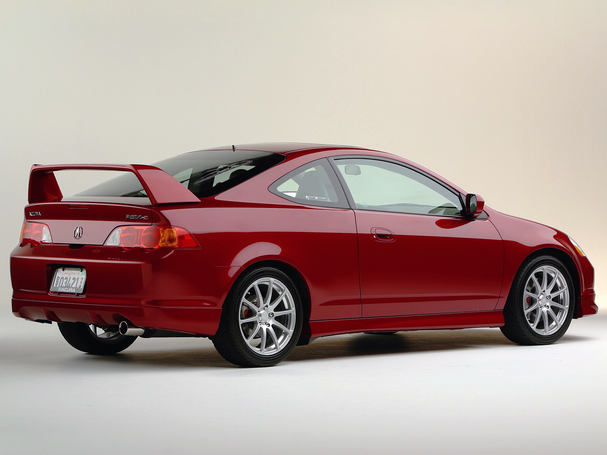 auto, acura, cars, red, back view, rear view, style, rsx, akura, 2003